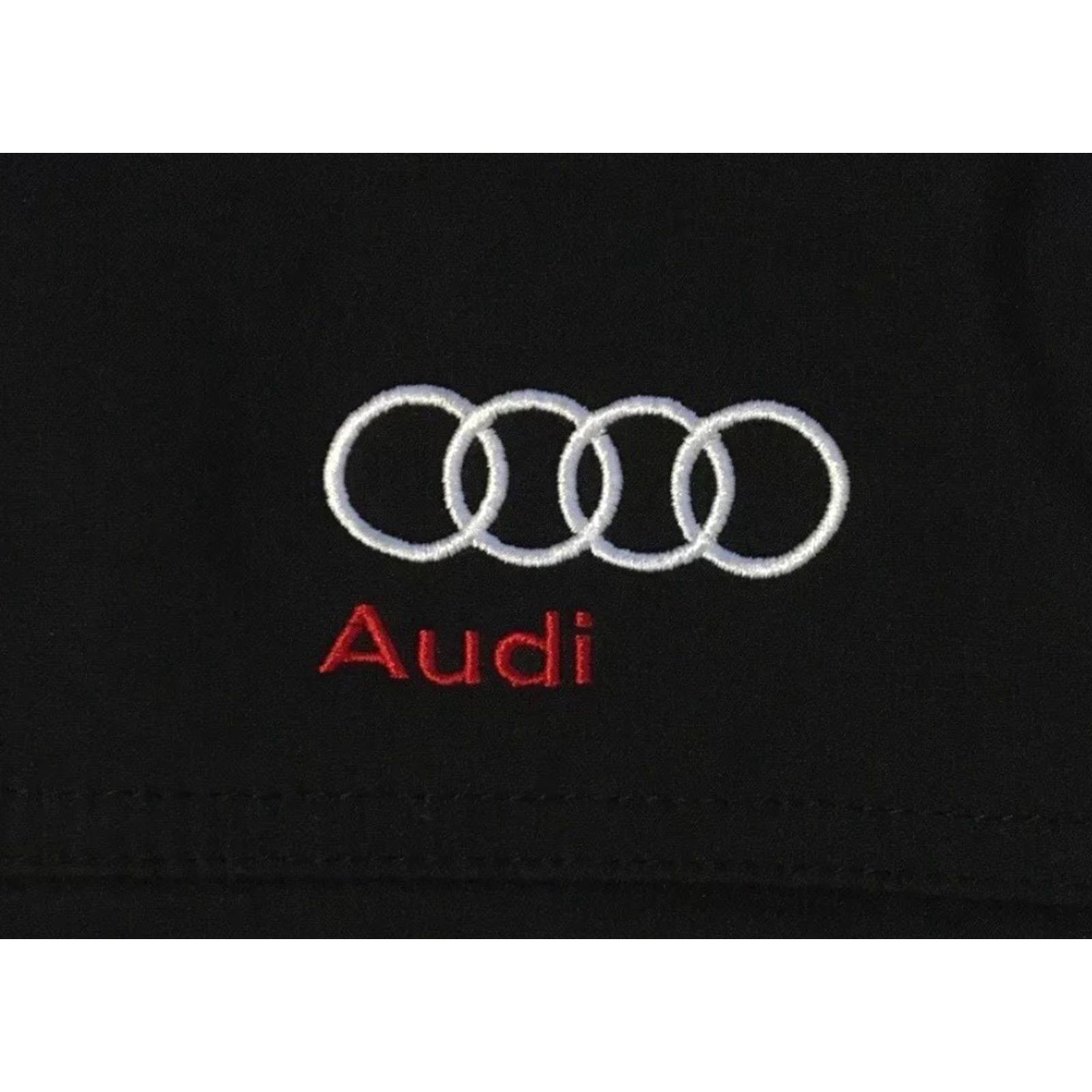 NASCAR Vtg Audi Employee Jacket 2XL Black Colorblock Motorcycle Bomber Jacket Mens Grunge 90s Racing Car Driving NASCAR Mechanic Biker USA Retro Size US XXL / EU 58 / 5 - 2 Thumbnail