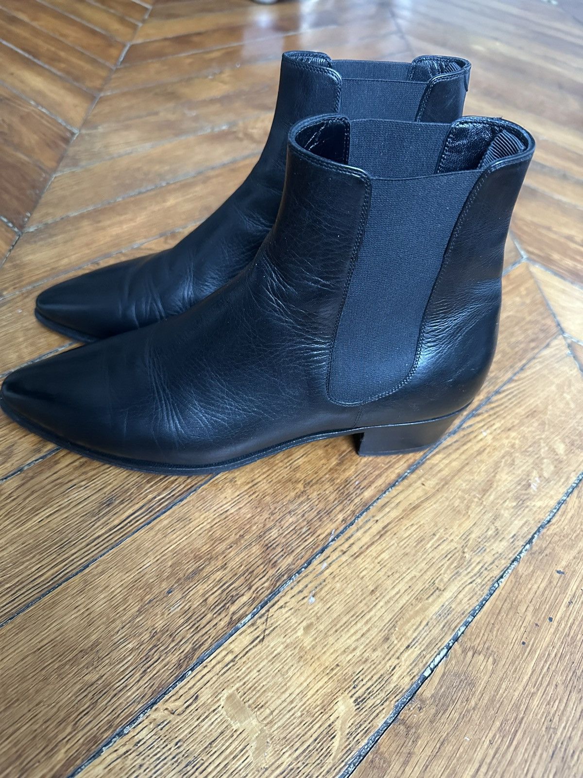 Celine × Hedi Slimane Céline black chelsea boots Size US 7 / EU 40 - 7 Thumbnail