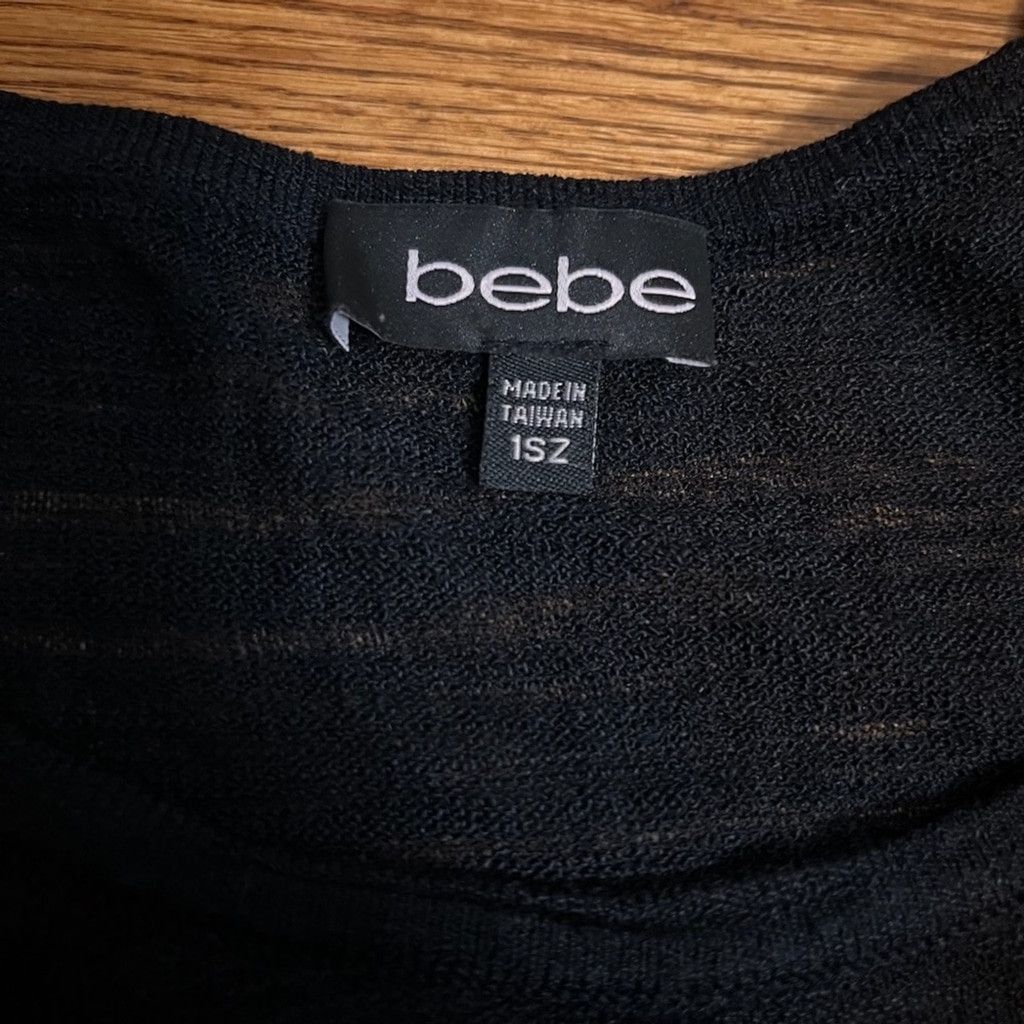 Bebe bebe black long top fit med-large Size M / US 6-8 / IT 42-44 - 5 Thumbnail
