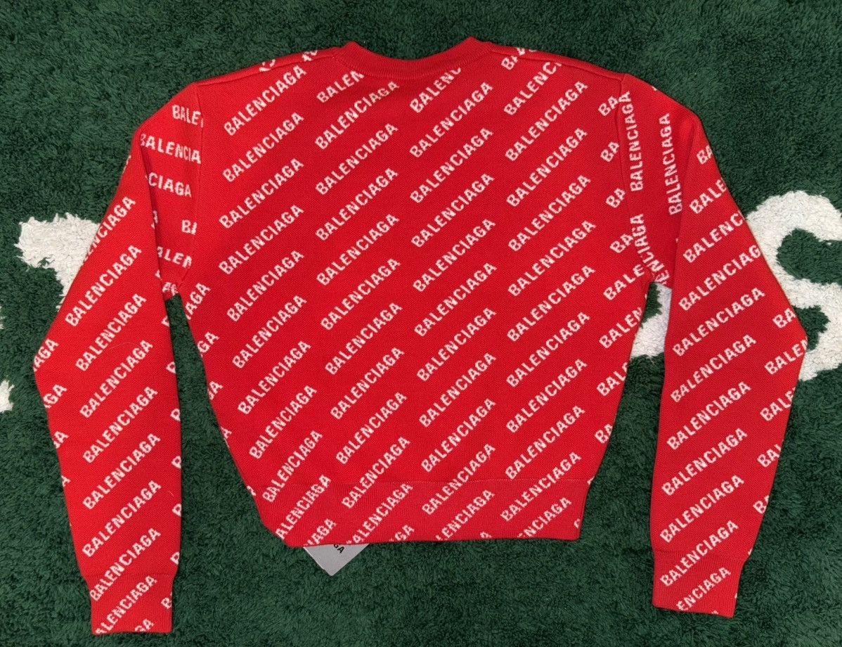 Balenciaga BALENCIAGA Cashmere Logo Print Crewneck Sz.XS Size US XS / EU 42 / 0 - 5 Thumbnail