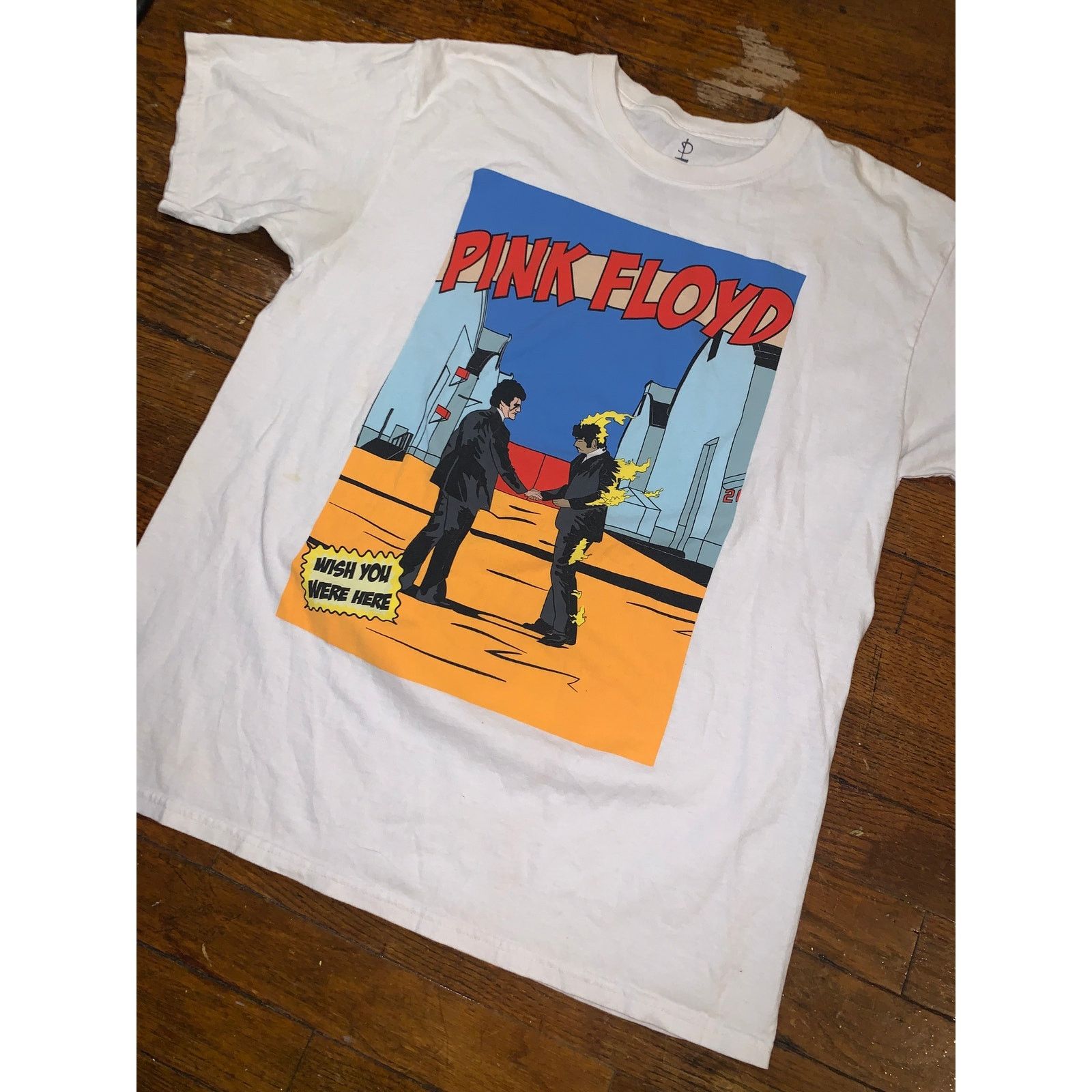 Pink Floyd Pink Floyd Wish You Were Here T Shirt White Large Band Tee Size US L / EU 52-54 / 3 - 3 Thumbnail