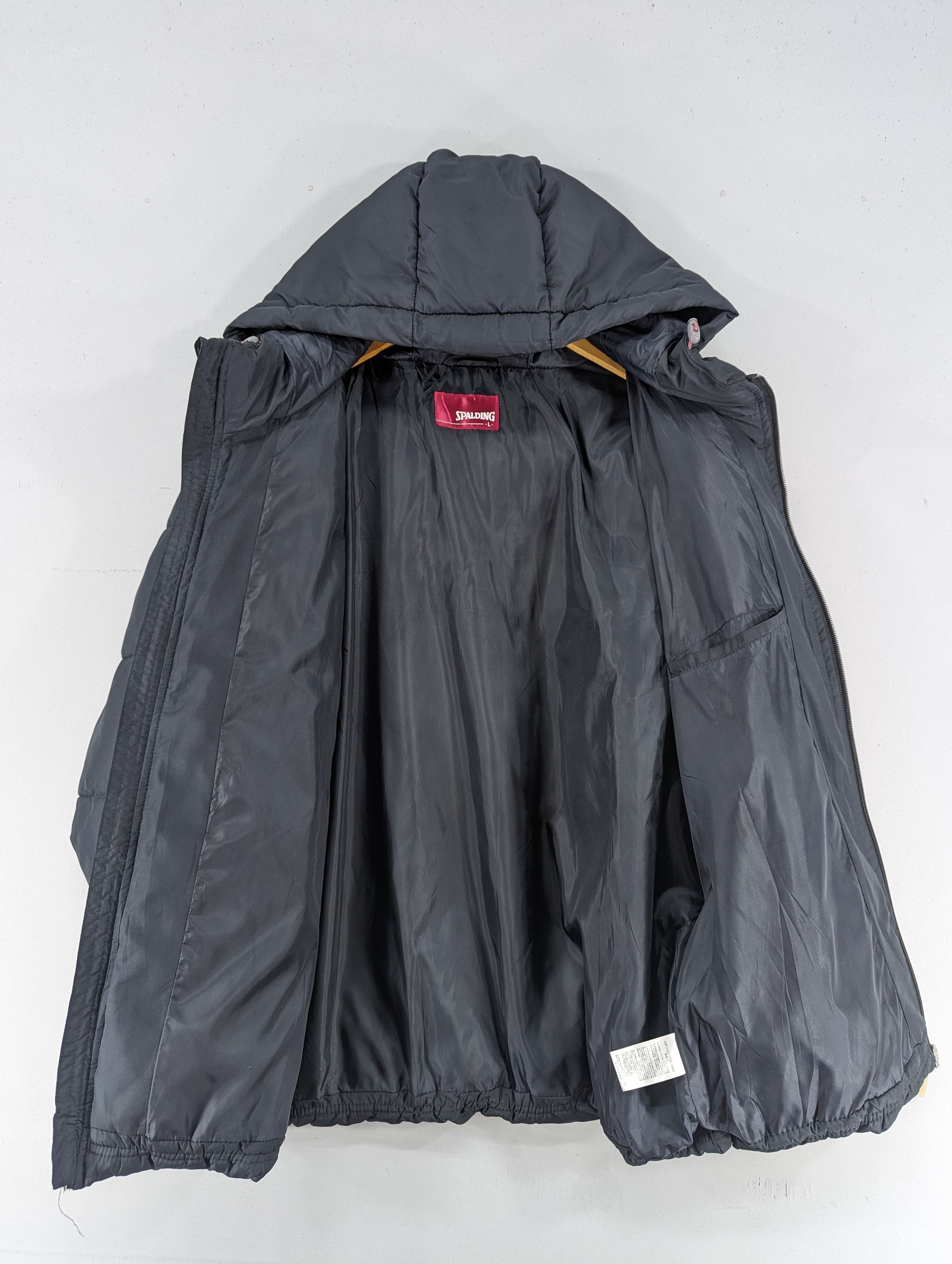 Japanese Brand Spalding Puffer Down Zipper Hooded Jacket Size US L / EU 52-54 / 3 - 8 Thumbnail