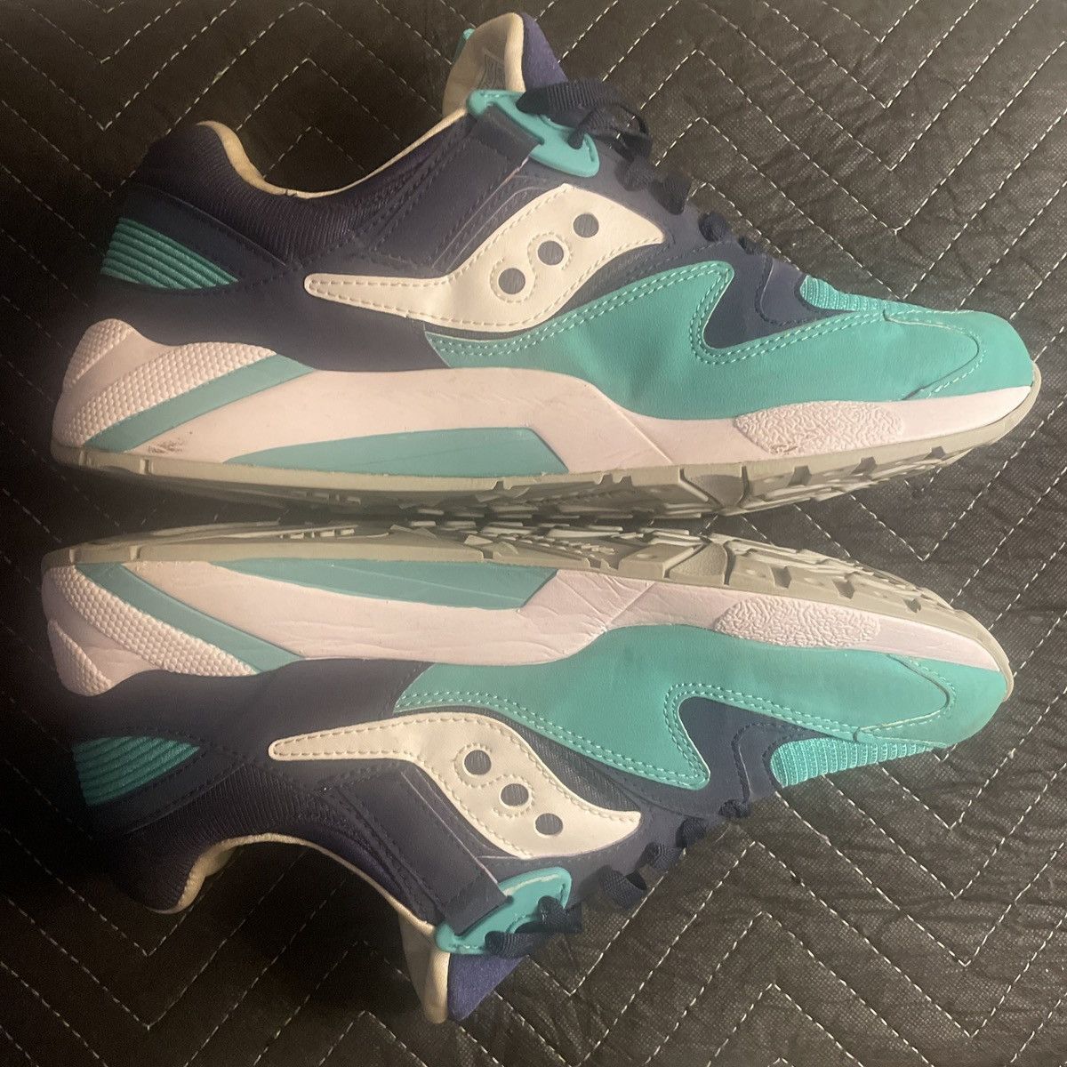 Saucony saucony grid 9000 navy green Size US 11.5 / EU 44-45 - 2 Thumbnail