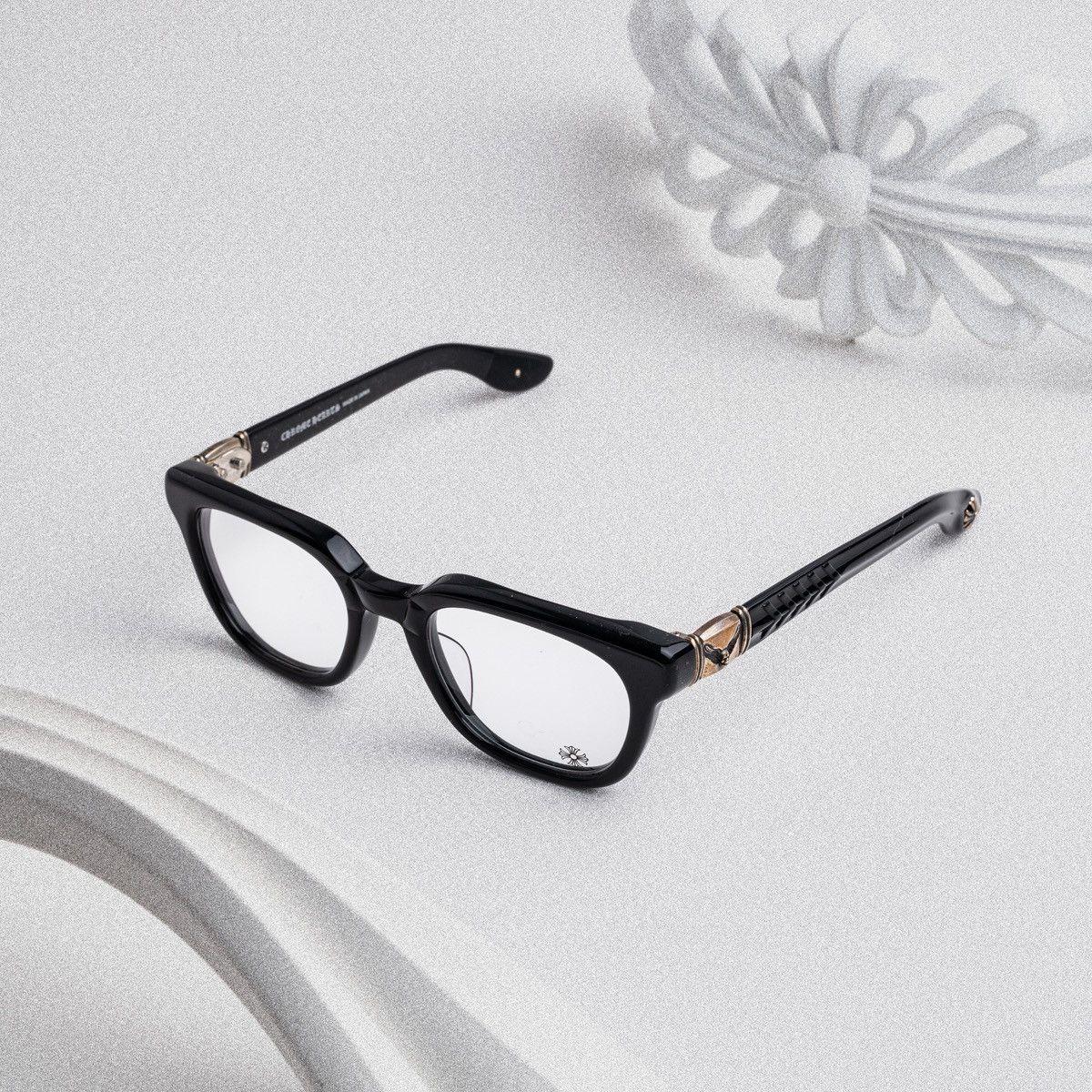 Chrome Hearts CHROME HEARTS WELL HELL YEAH BLACK GLASSES Size ONE SIZE - 2 Thumbnail