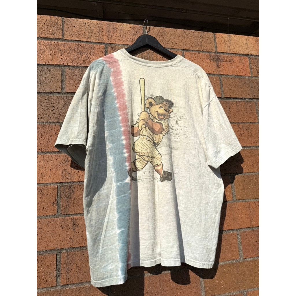 Grateful Dead × Liquid Blue × Vintage 2000 Grateful Dead Vintage Baseball Bear Tie Dye Tee Shirt Size US XXL / EU 58 / 5 - 4 Thumbnail