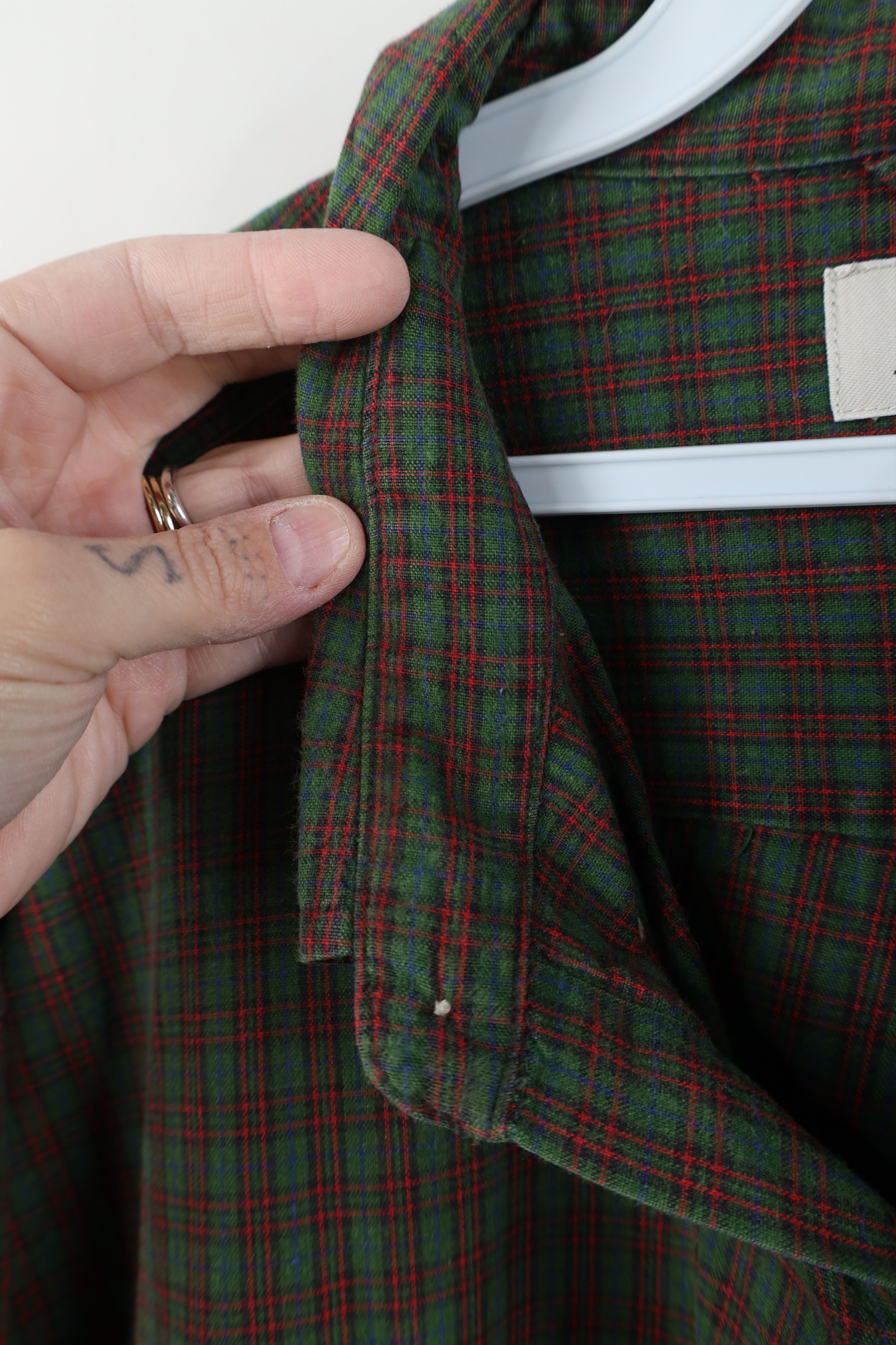 J.Crew Vintage 90s J Crew Collared Button Down Shirt Plaid Cotton Size US XXL / EU 58 / 5 - 7 Thumbnail