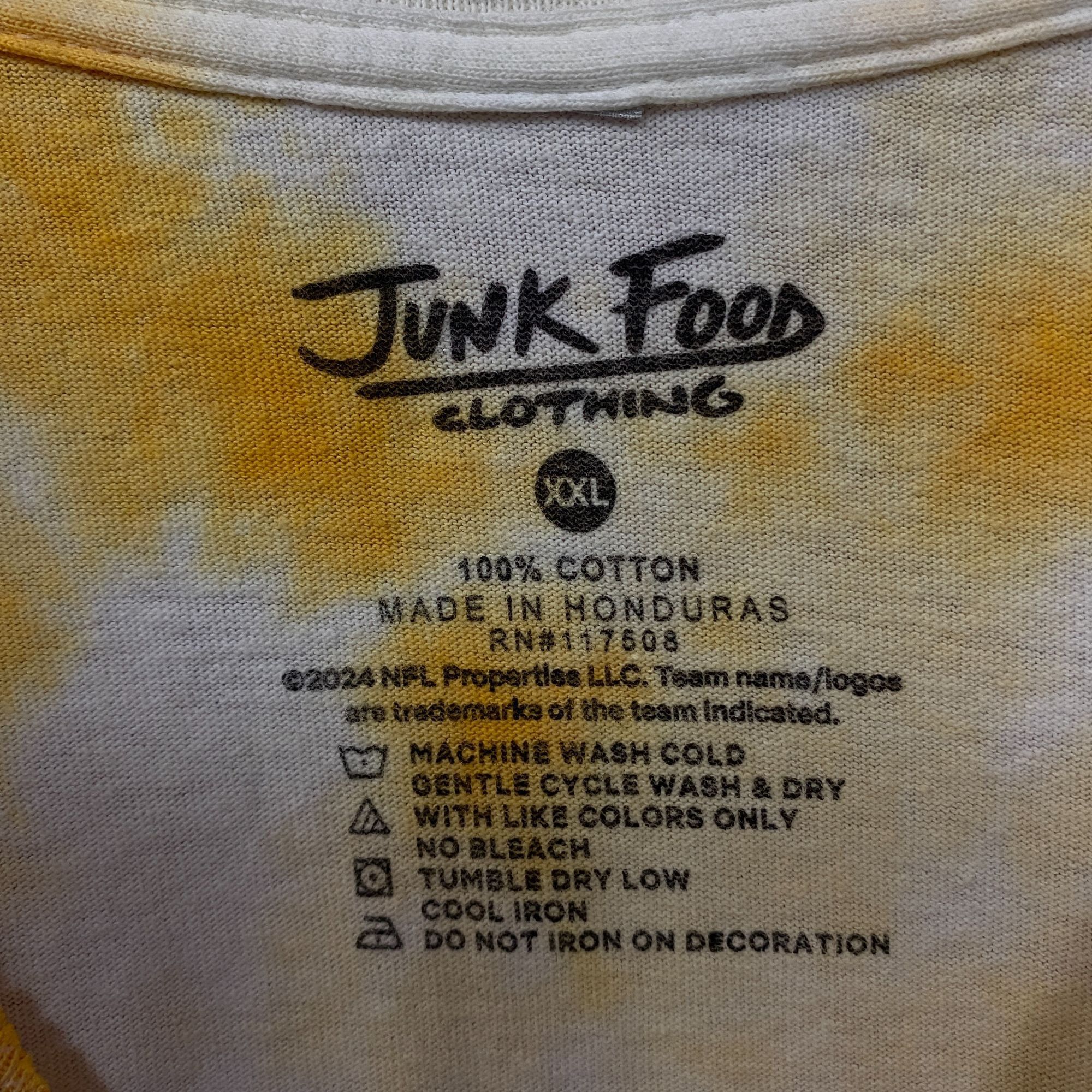 Junk Food Junk Food Pittsburgh Steelers Football Tie Dye T-Shirt 2XL Size US XXL / EU 58 / 5 - 4 Thumbnail