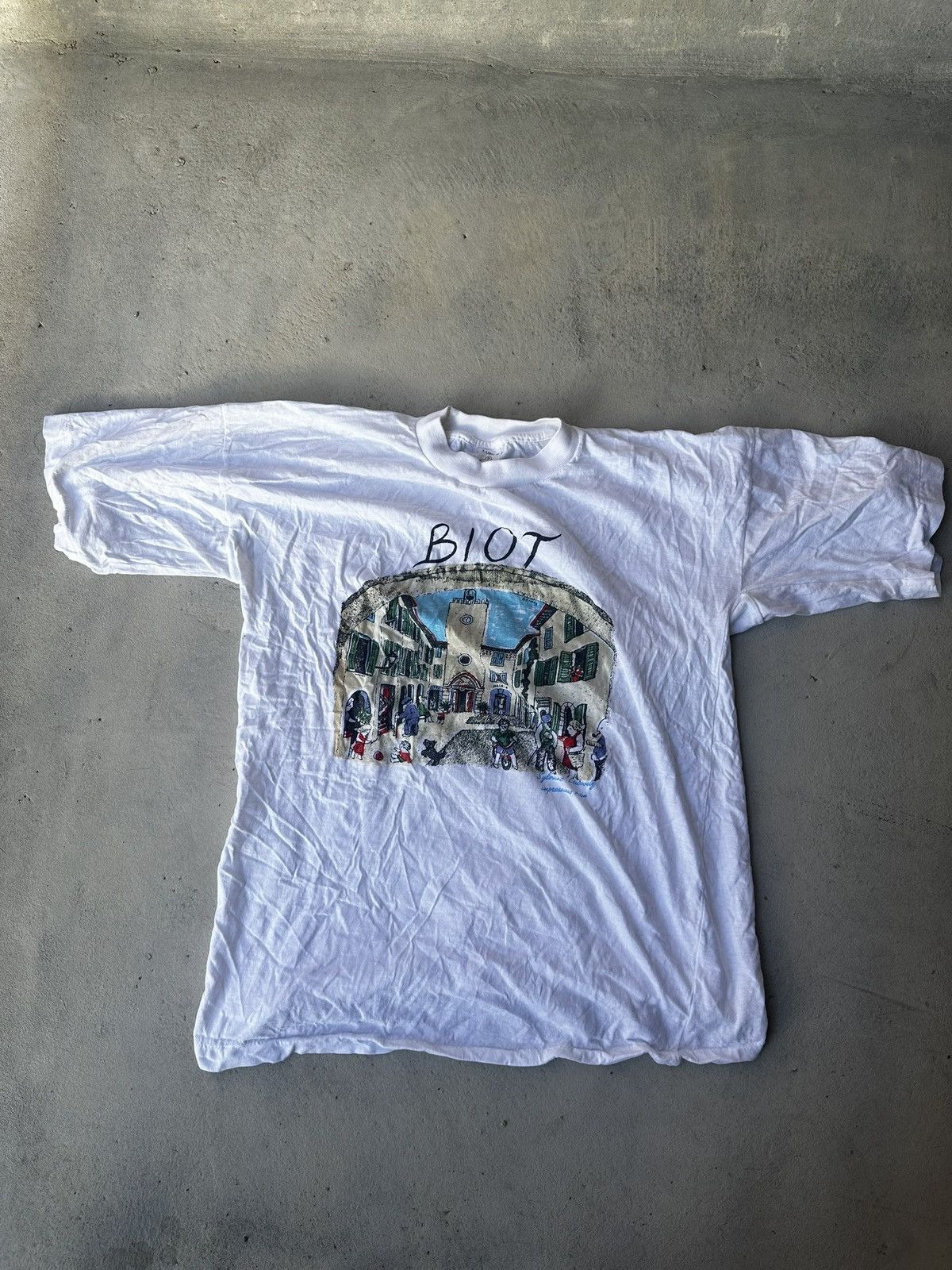 Vintage FRENCH VINTAGE TEE single stitch Size US M / EU 48-50 / 2 - 4 Thumbnail