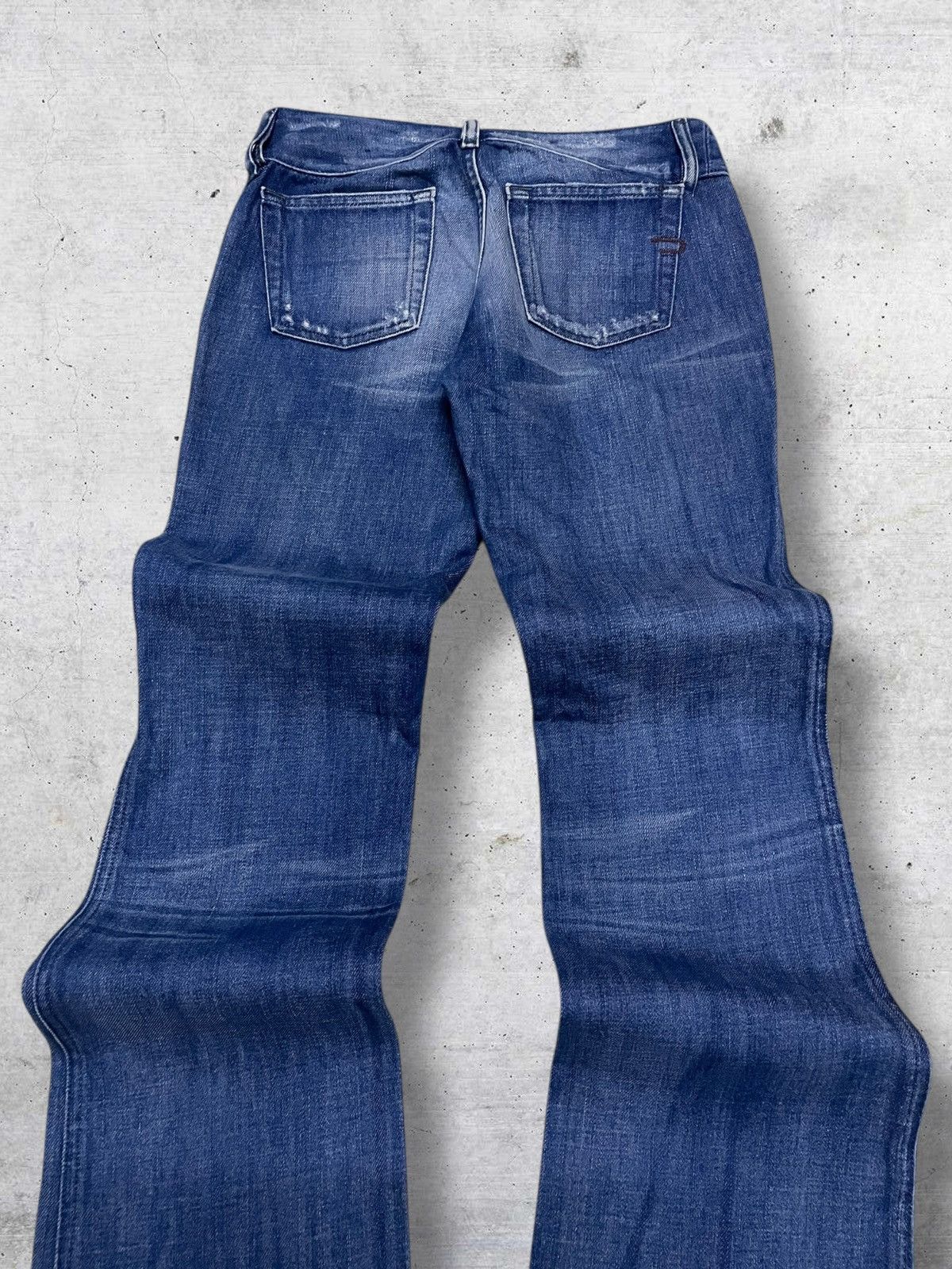 Diesel VINTAGE DIESEL INDUSTRY 90S DESIGNER OG FLARED CUT DENIM Size US 26 / EU 42 - 13 Thumbnail