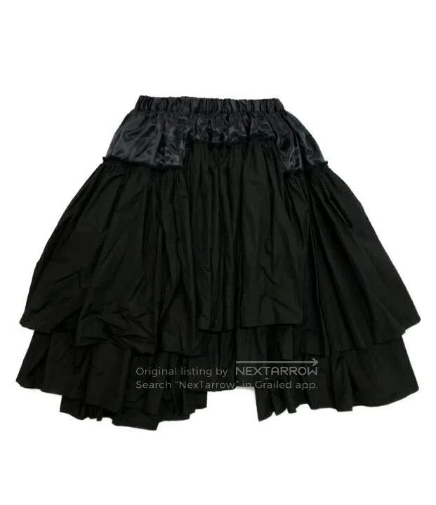 Comme des Garcons Comme des Garcons size XS Black vintage panel skirt Size 22" - 3 Thumbnail