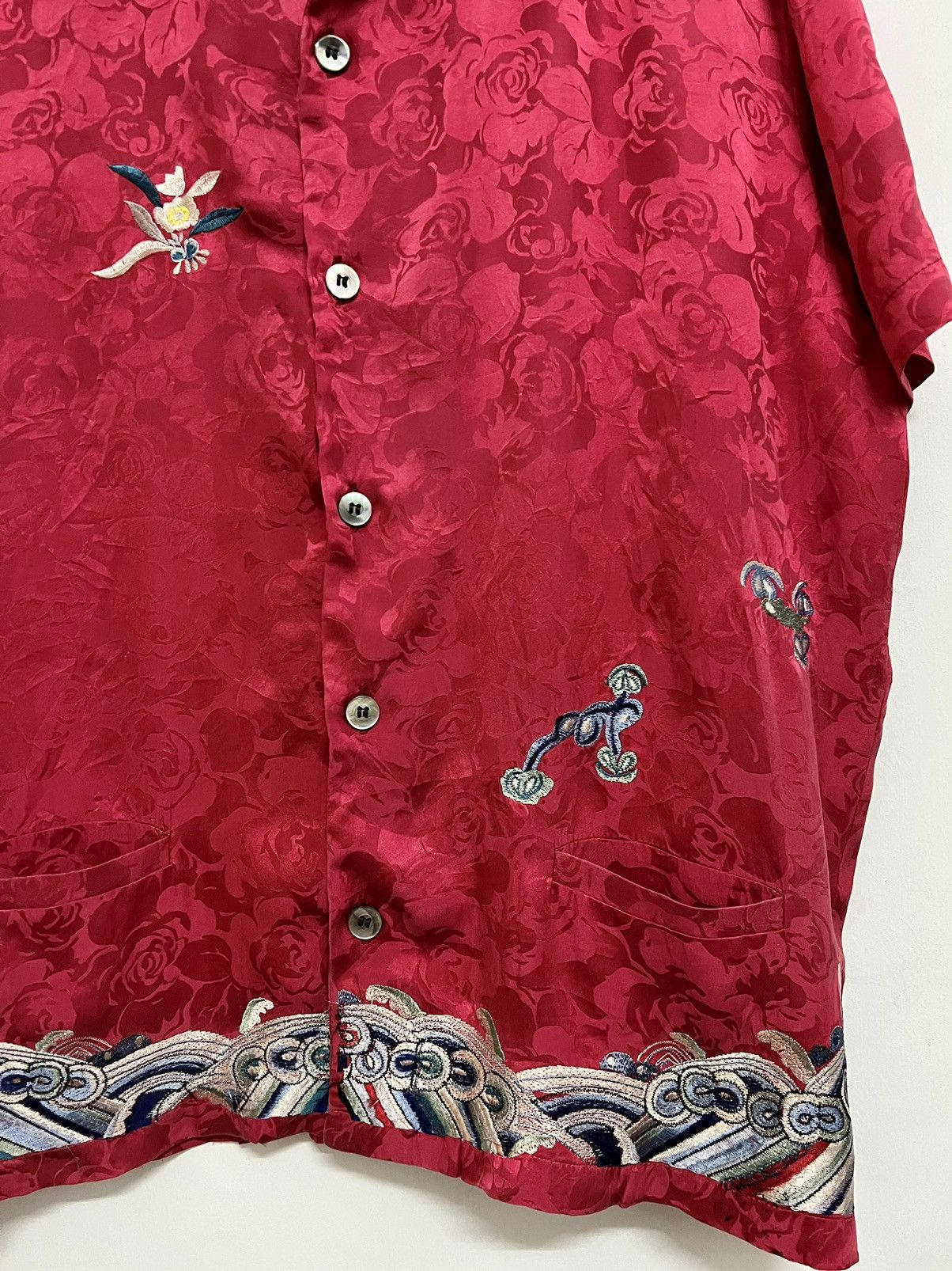 Japanese Brand × Johnbull VINTAGE JOHN BULL EMBROIDERY FLORAL SAMPLE SHIRT Size US M / EU 48-50 / 2 - 4 Thumbnail