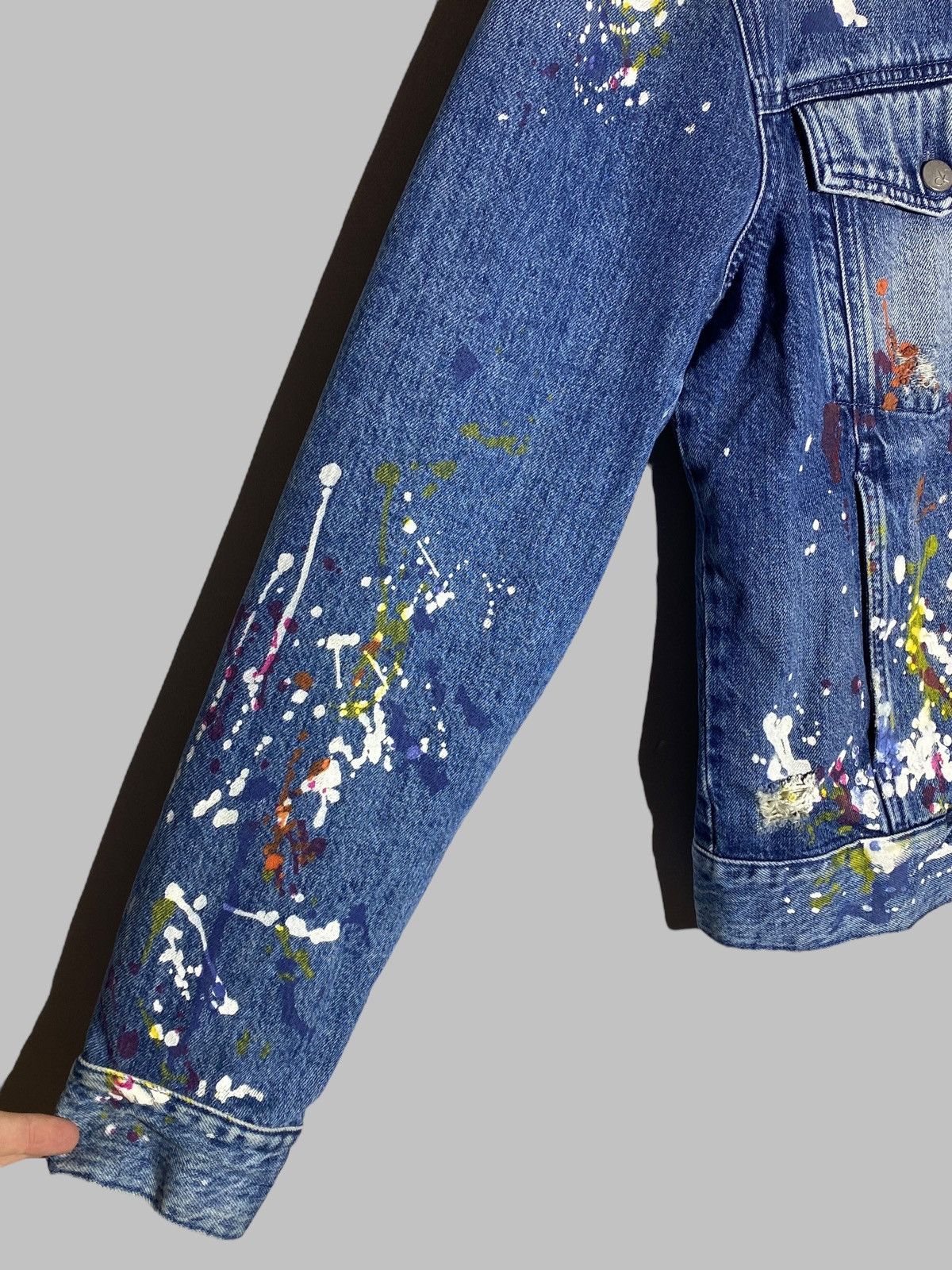 Calvin Klein Calvin Klein Painted Denim Jacket Men’s Size US XL / EU 56 / 4 - 9 Thumbnail