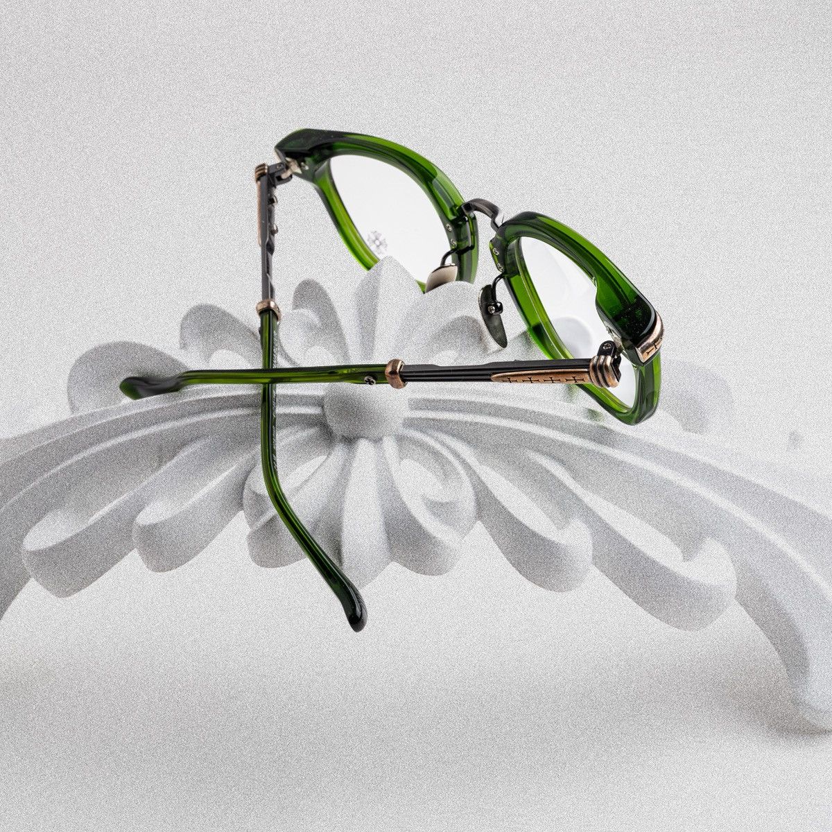 Chrome Hearts CHROME HEARTS TITANASLUVR MOSS/ PEWTER GLASSES Size ONE SIZE - 7 Thumbnail