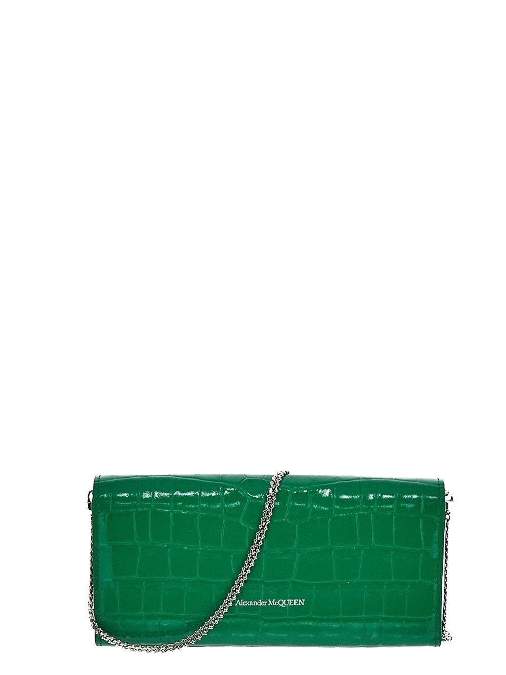 Alexander McQueen o1y0325 Size: OS / Wallet in Green Size ONE SIZE - 3 Thumbnail