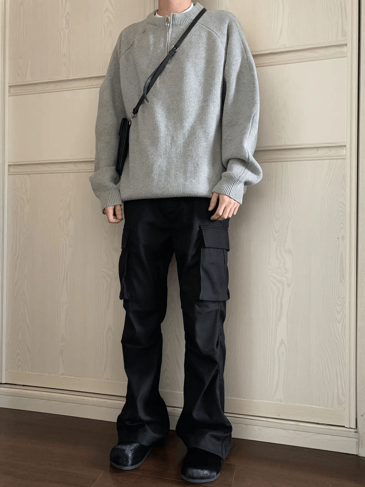 Japanese Brand × Vintage Black casual baggy high street cargo pants Size US 32 / EU 48 - 4 Thumbnail