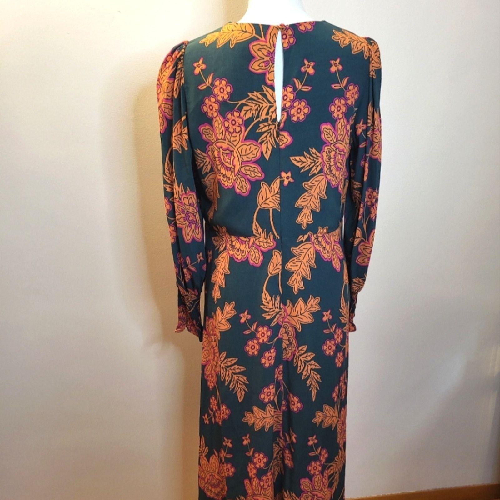 Boden Boden Long Sleeve Floral Print Midi Dress Size 10 Size L / US 10 / IT 46 - 5 Thumbnail