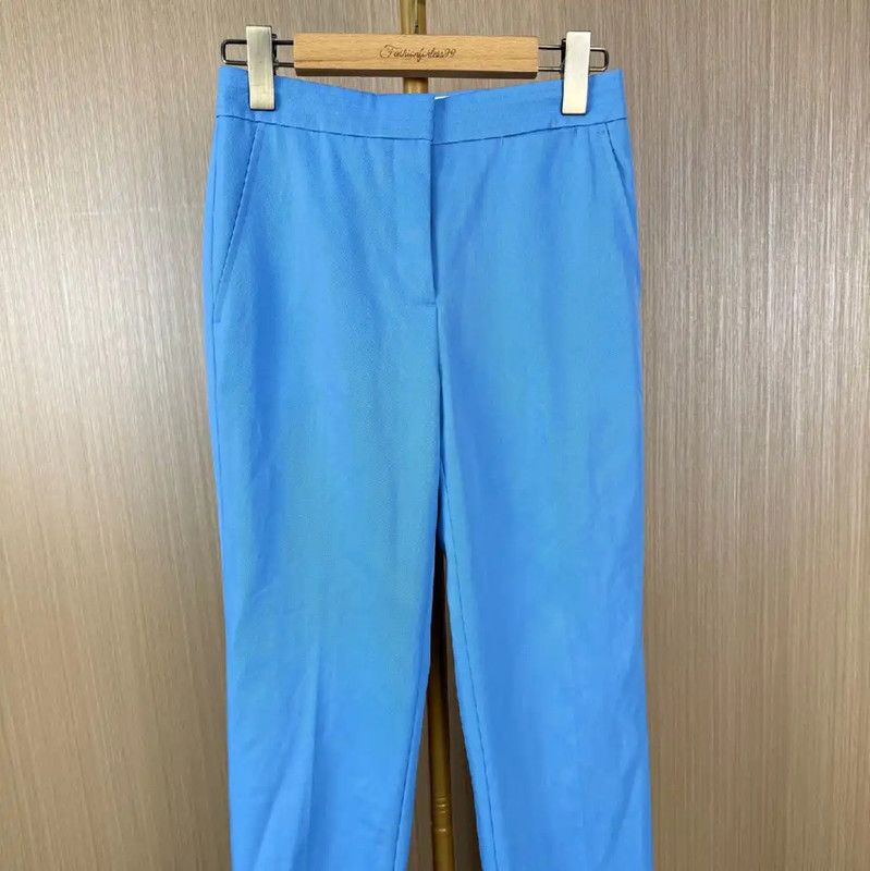 Burberry Burberry Light Blue Cotton Women's Casual Pants Size 23" - 1 Thumbnail