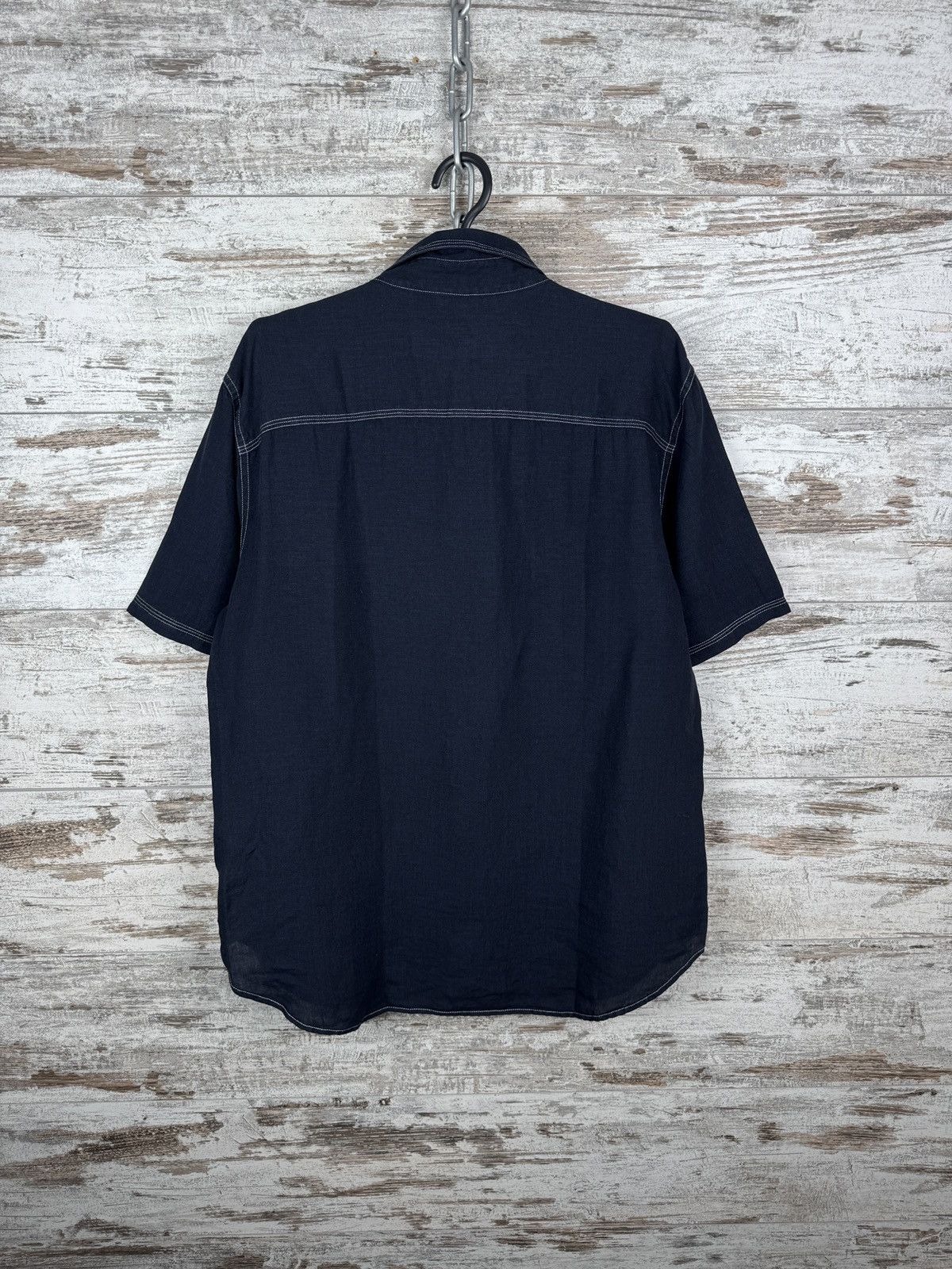 Armani Mens Vintage Armani Jeans linen shirts button up AJ lino Size US M / EU 48-50 / 2 - 12 Thumbnail