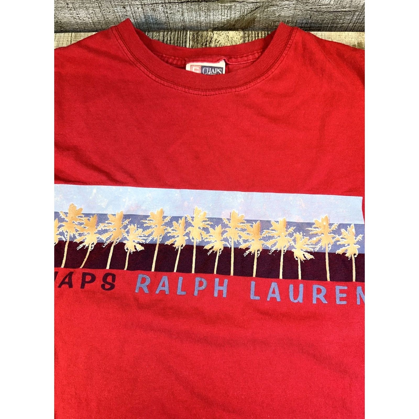 Chaps VINTAGE Chaps T-Shirt Men XL Red Baggy 1990s 2000s Ralph Lauren Clifton style? Size US XL / EU 56 / 4 - 2 Thumbnail