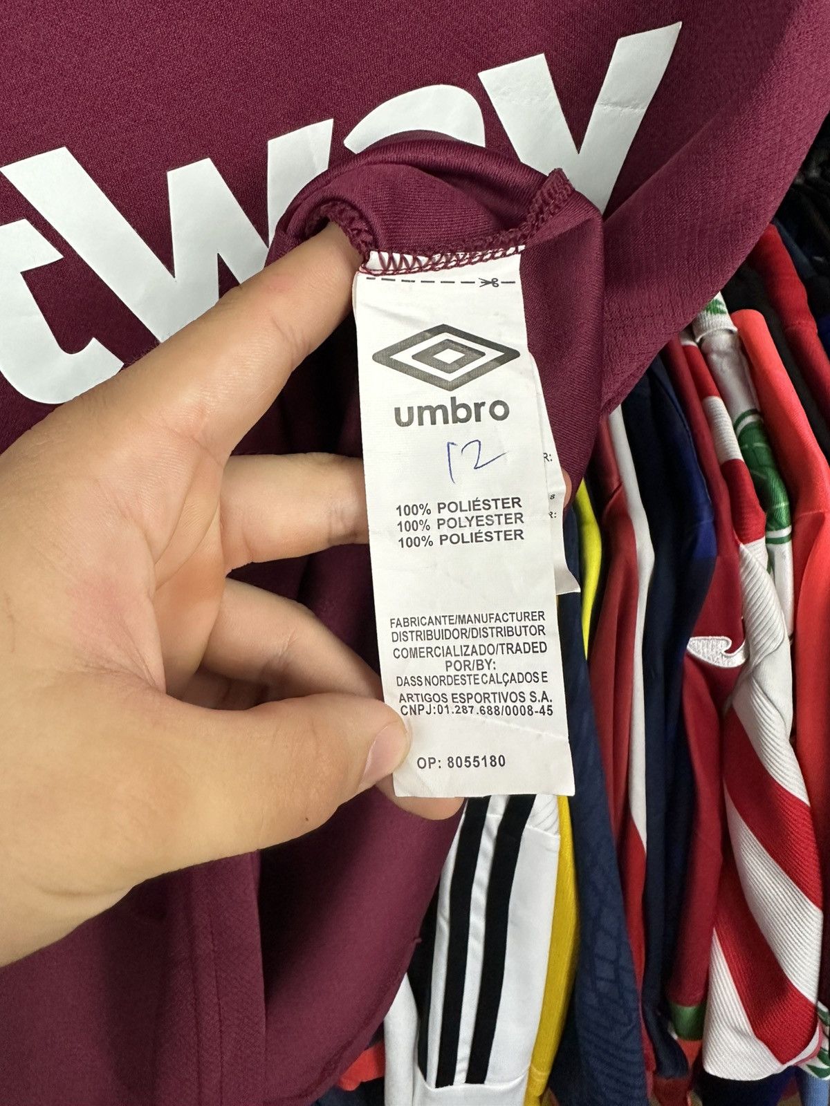 Umbro Umbro West Ham United 2022 2023 Football Jersey Soccer Shirt Size US S / EU 44-46 / 1 - 6 Thumbnail