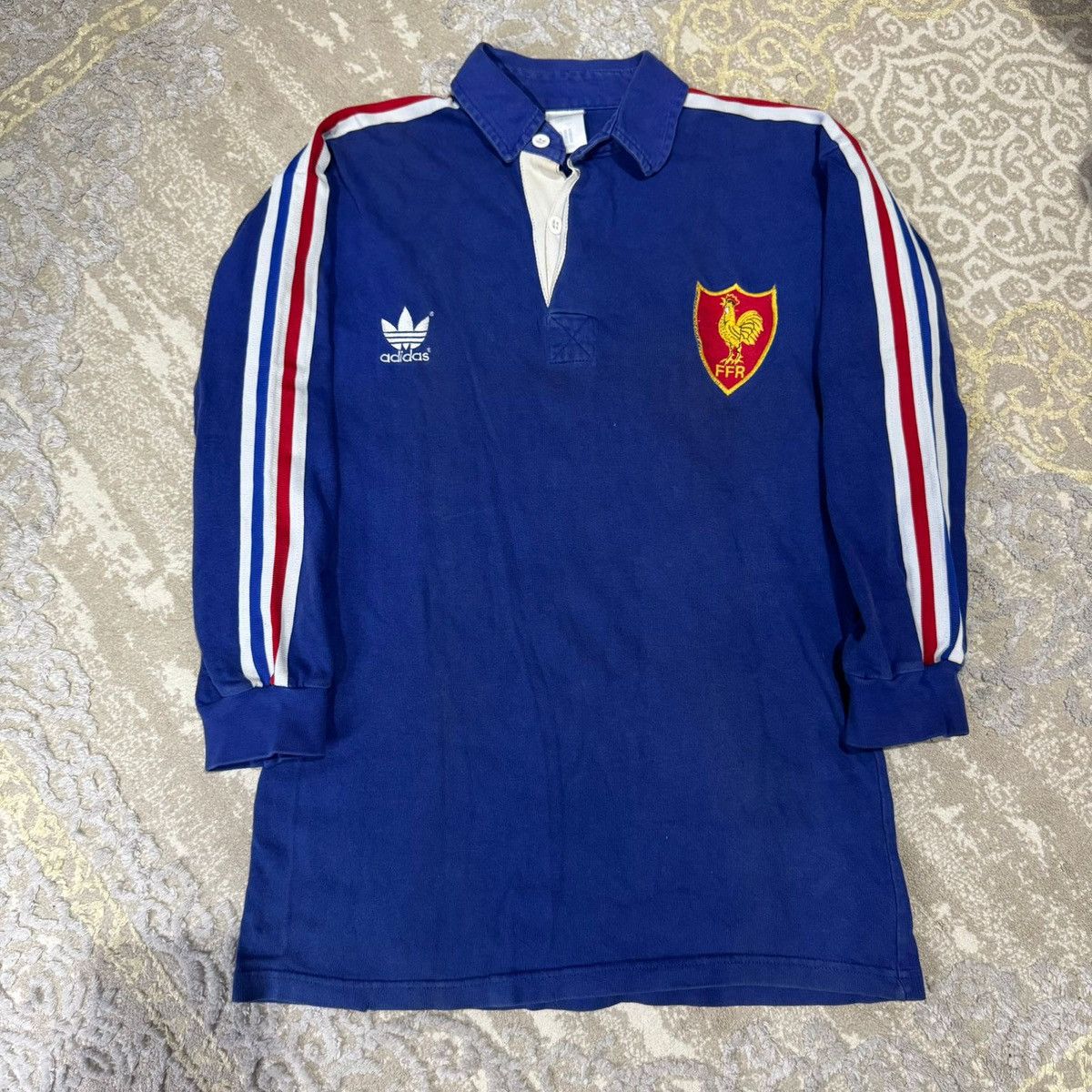 ウェア vintage adidas France rugby FFR Adidas × Vintage ADIDAS FFR France Rugby 1993 Vintage Jersey
