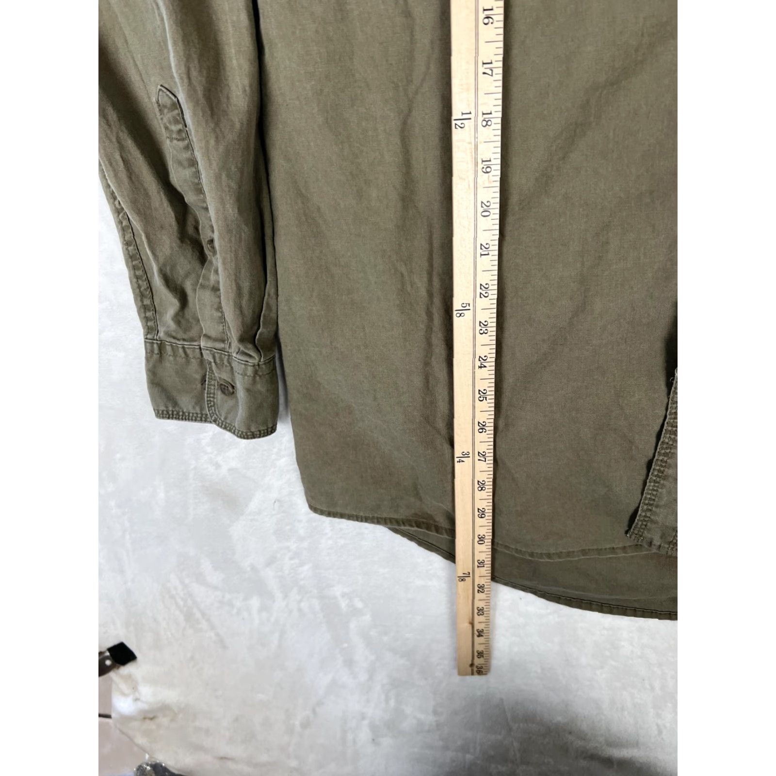 Vintage RedHead Shirt Mens 2XL Green Solid Long Sleeve Button Front Workwear Casual Size US XXL / EU 58 / 5 - 5 Thumbnail