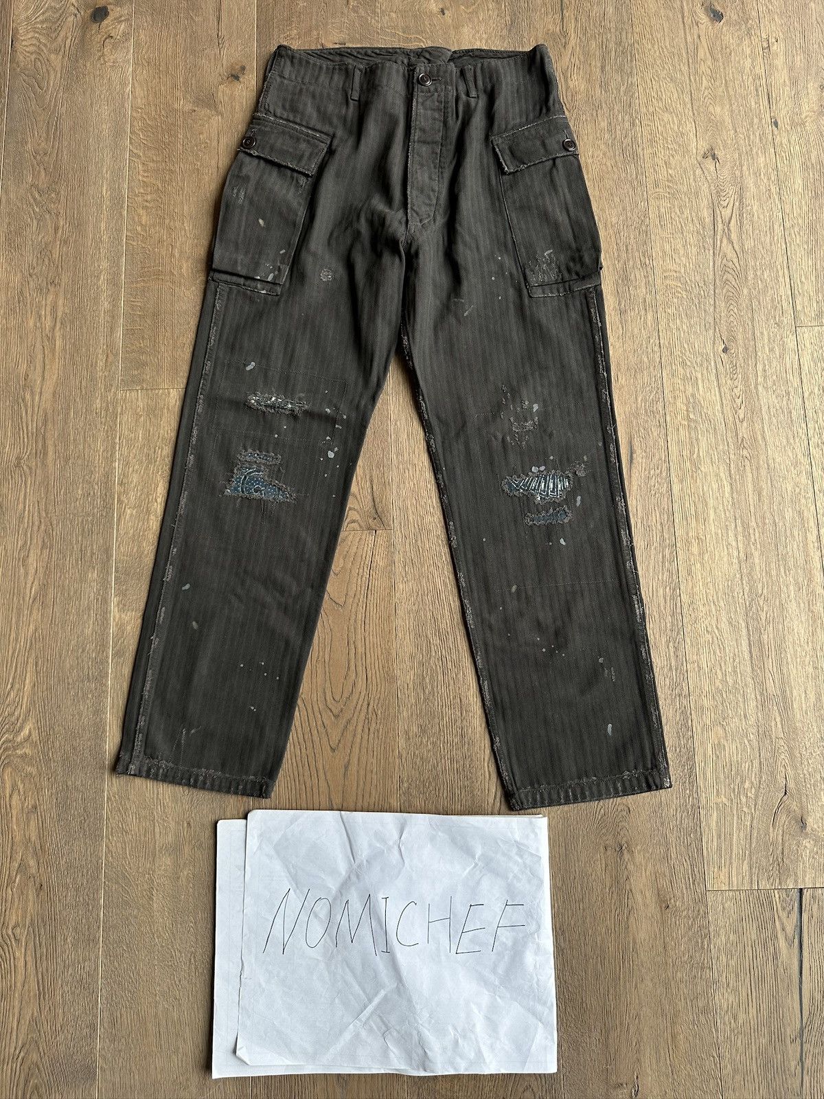 Visvim VISVIM VETERANS PANTS CRASH ICT HERRINGBONE | Grailed