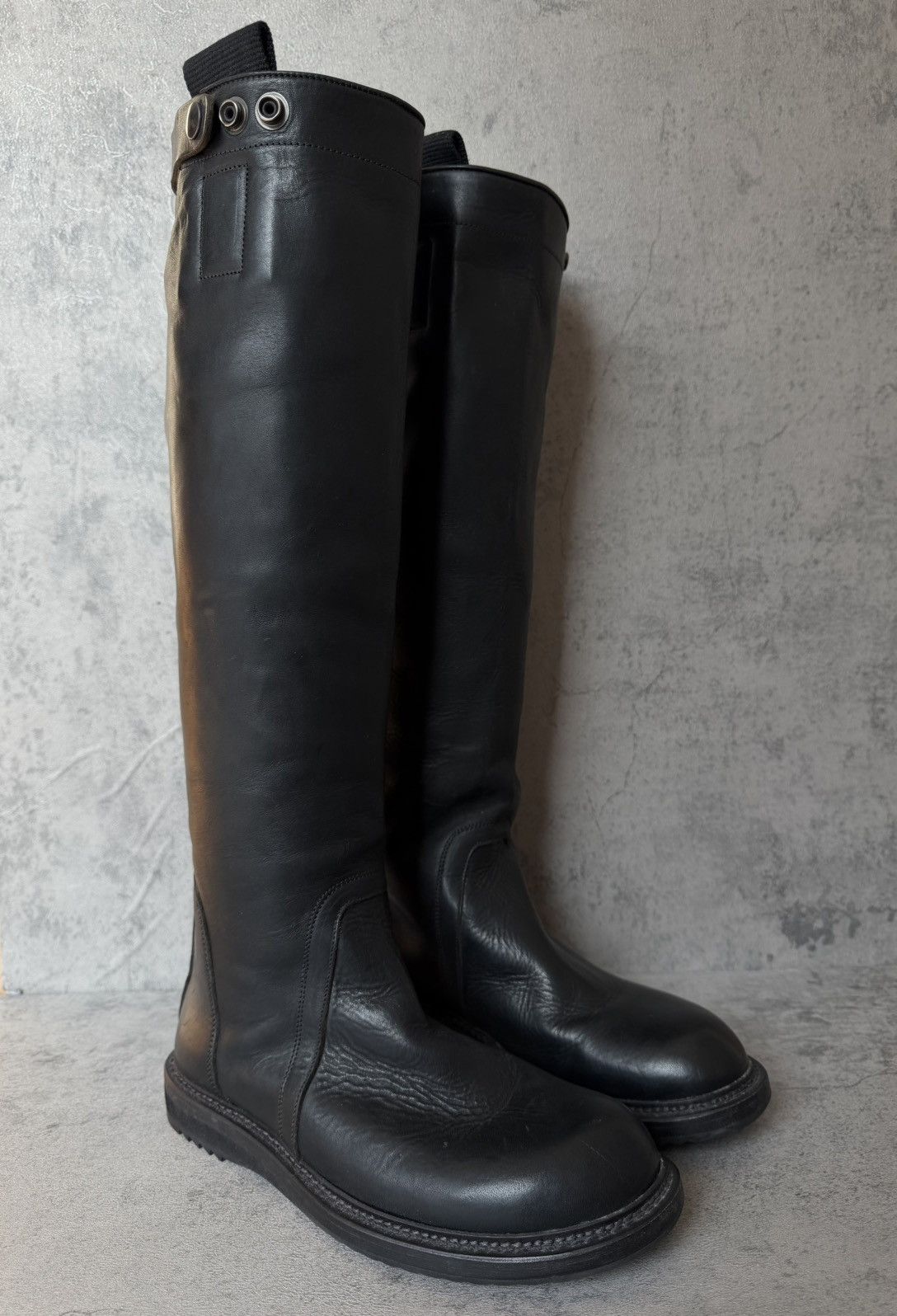 Rick Owens RICK OWENS - SS26 GABE LEATHER KNEE HIGH Size US 8 / IT 38 - 1 Thumbnail