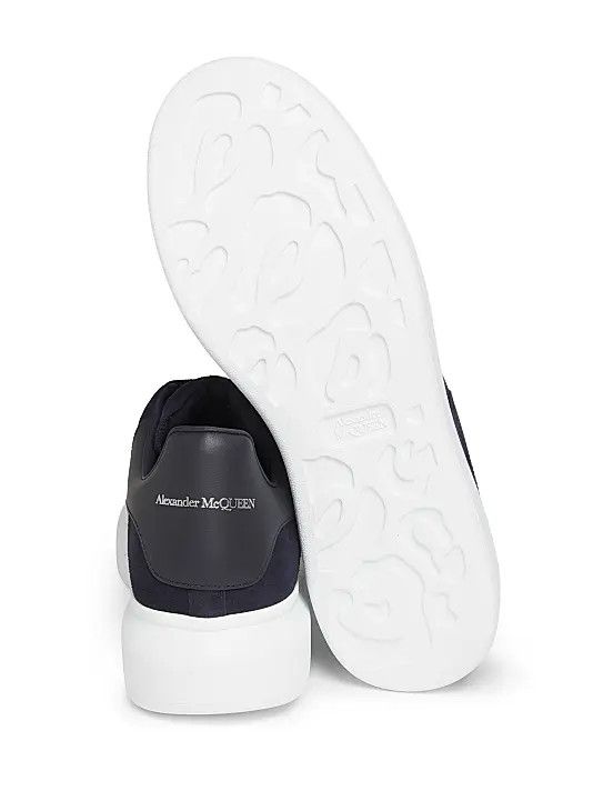 Alexander McQueen os11x0126 Suede Oversized Sneakers in Navy Size US 12 / EU 45 - 6 Thumbnail