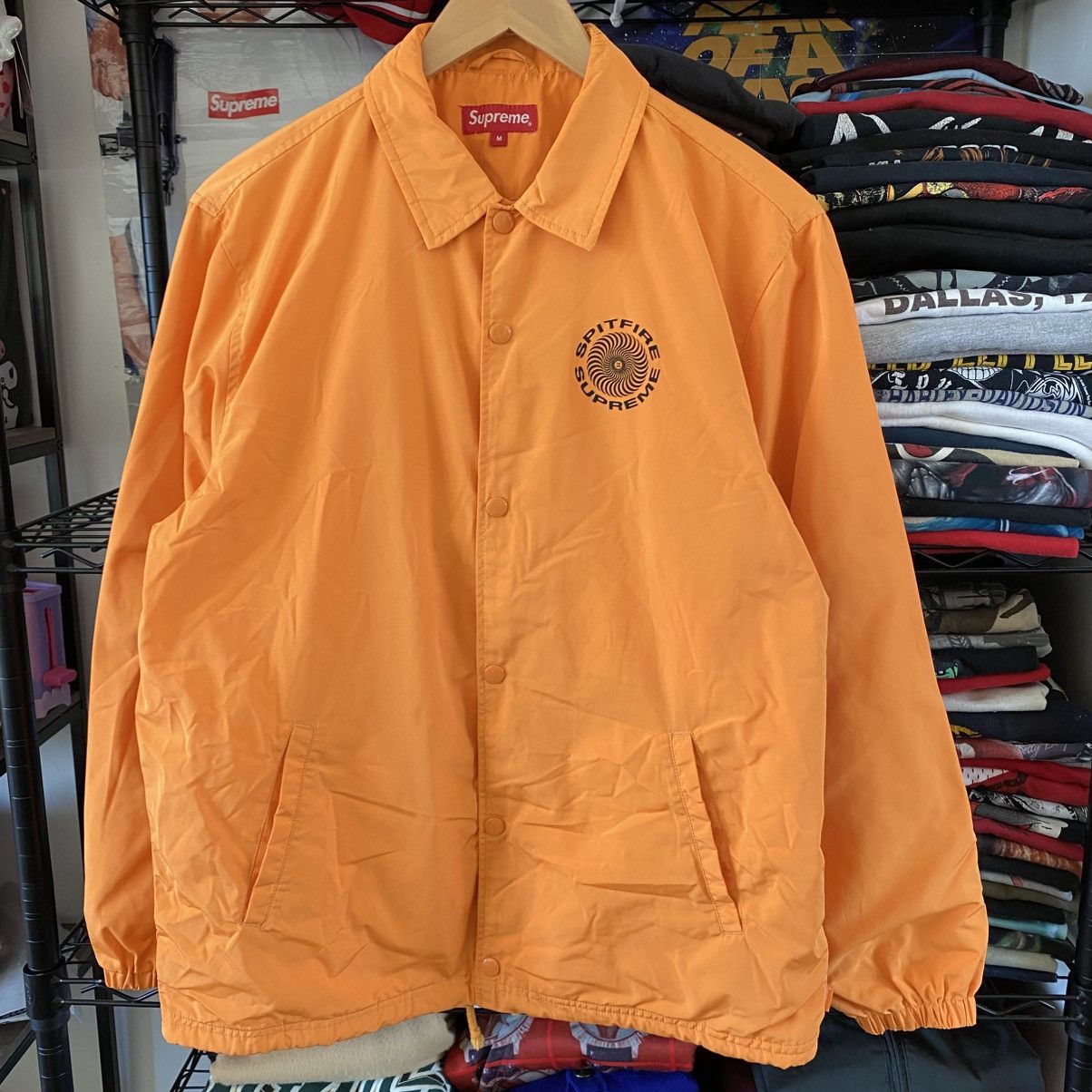 Supreme Supreme Coaches Jacket Bright Orange 2018 Windbreaker Size US M / EU 48-50 / 2 - 1 Thumbnail