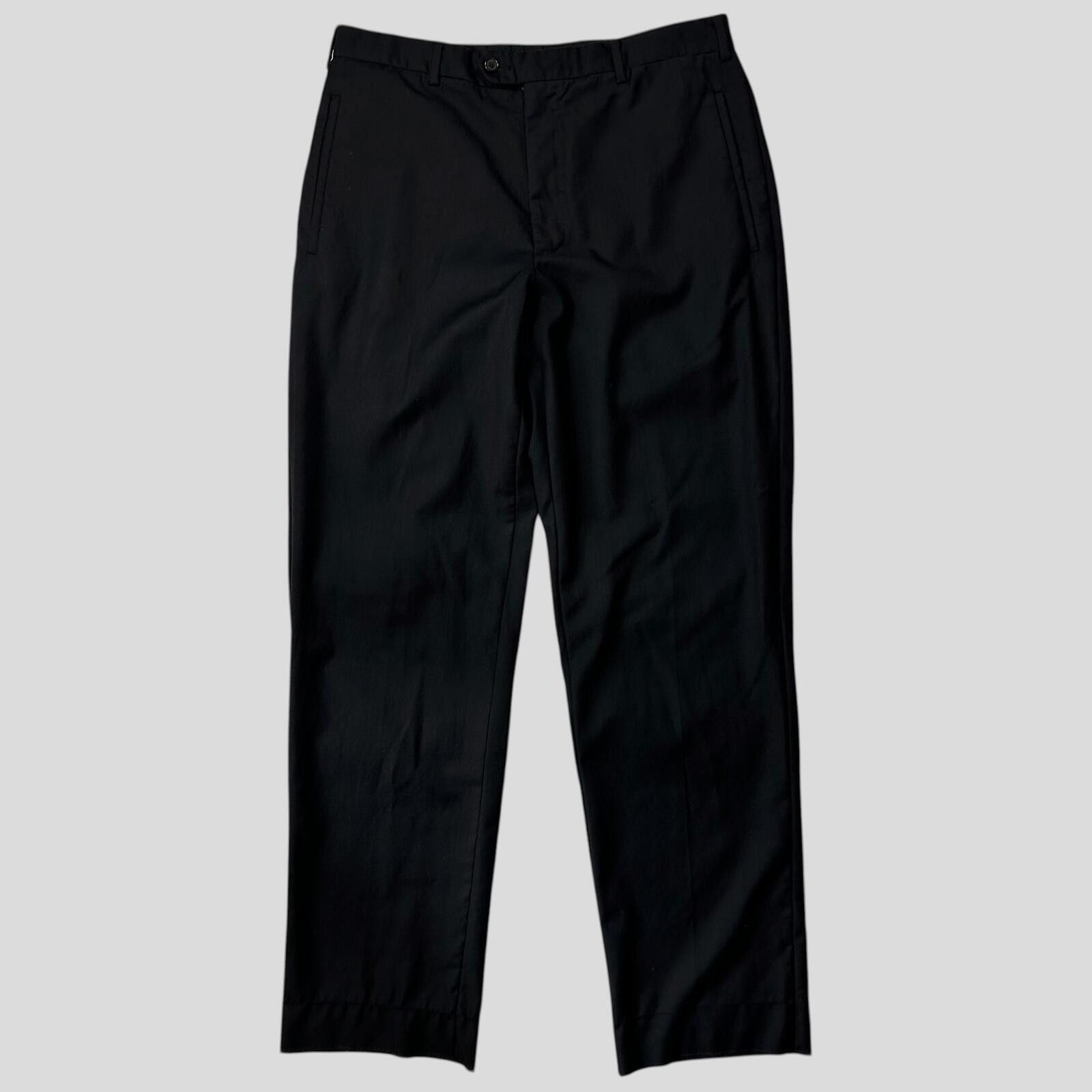 Prada Prada 00’s Virgin Wool Black Suit Blazer + Trousers - M/L Size 50R - 3 Thumbnail