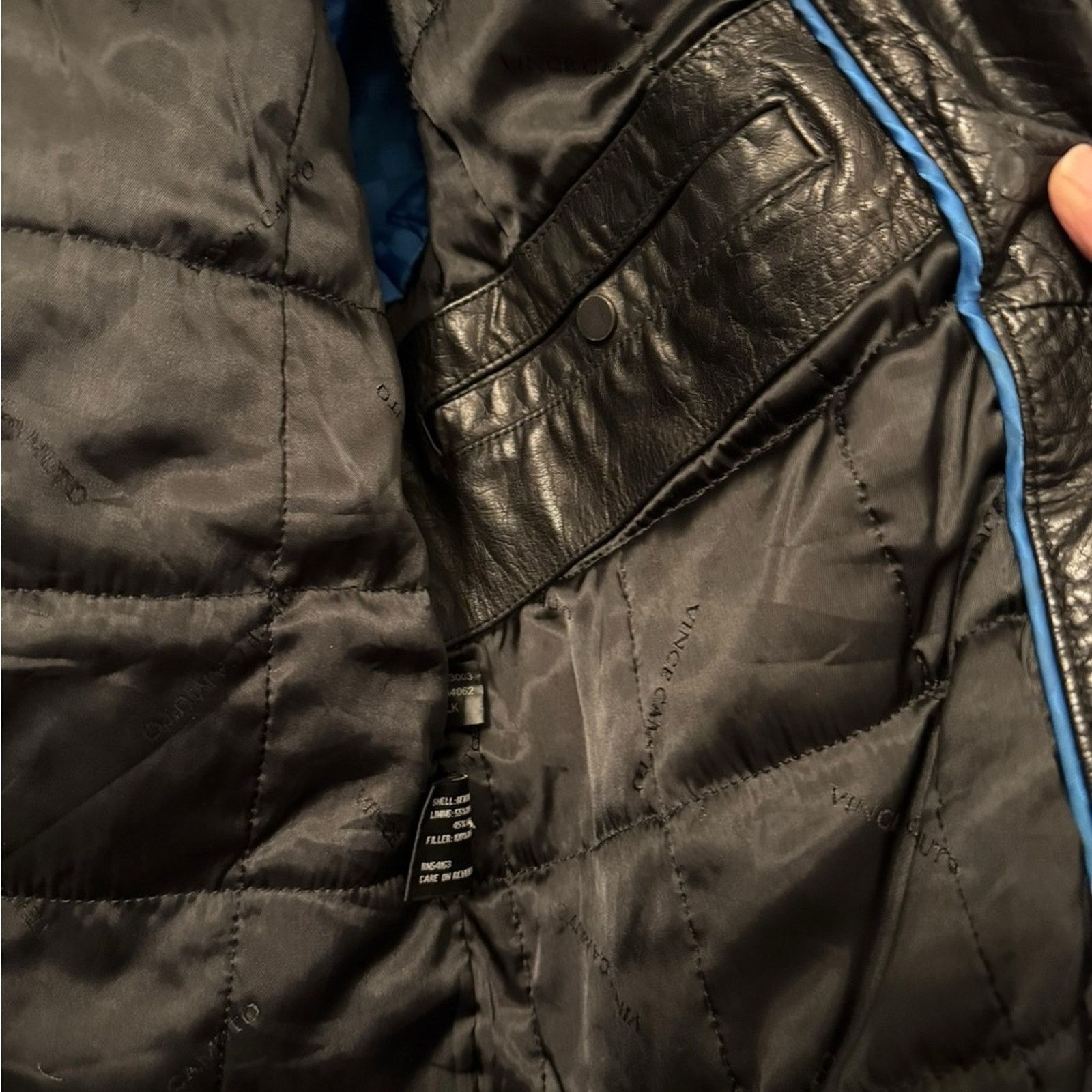 Vince Camuto Vince Camuto Mens Motorcycle Jacket Leather Size US S / EU 44-46 / 1 - 8 Thumbnail