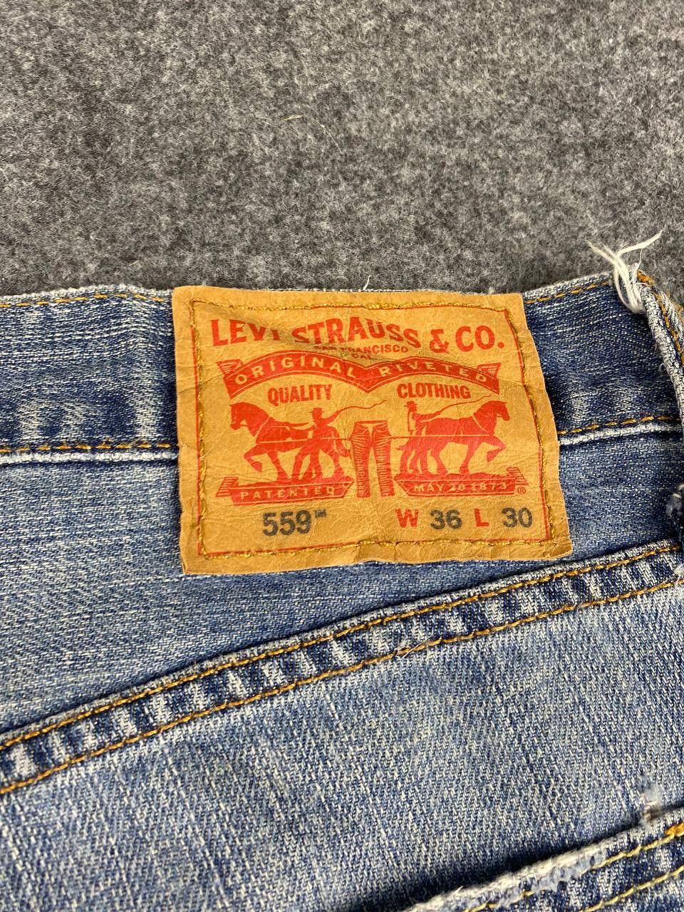 Levi's levis 559 relaxed straight denim nice design Size US 38 / EU 54 - 6 Thumbnail