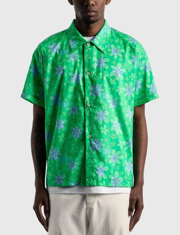 ERL ERL Men’s Floral Button up SS Green/purple Size US M / EU 48-50 / 2 - 1 Thumbnail