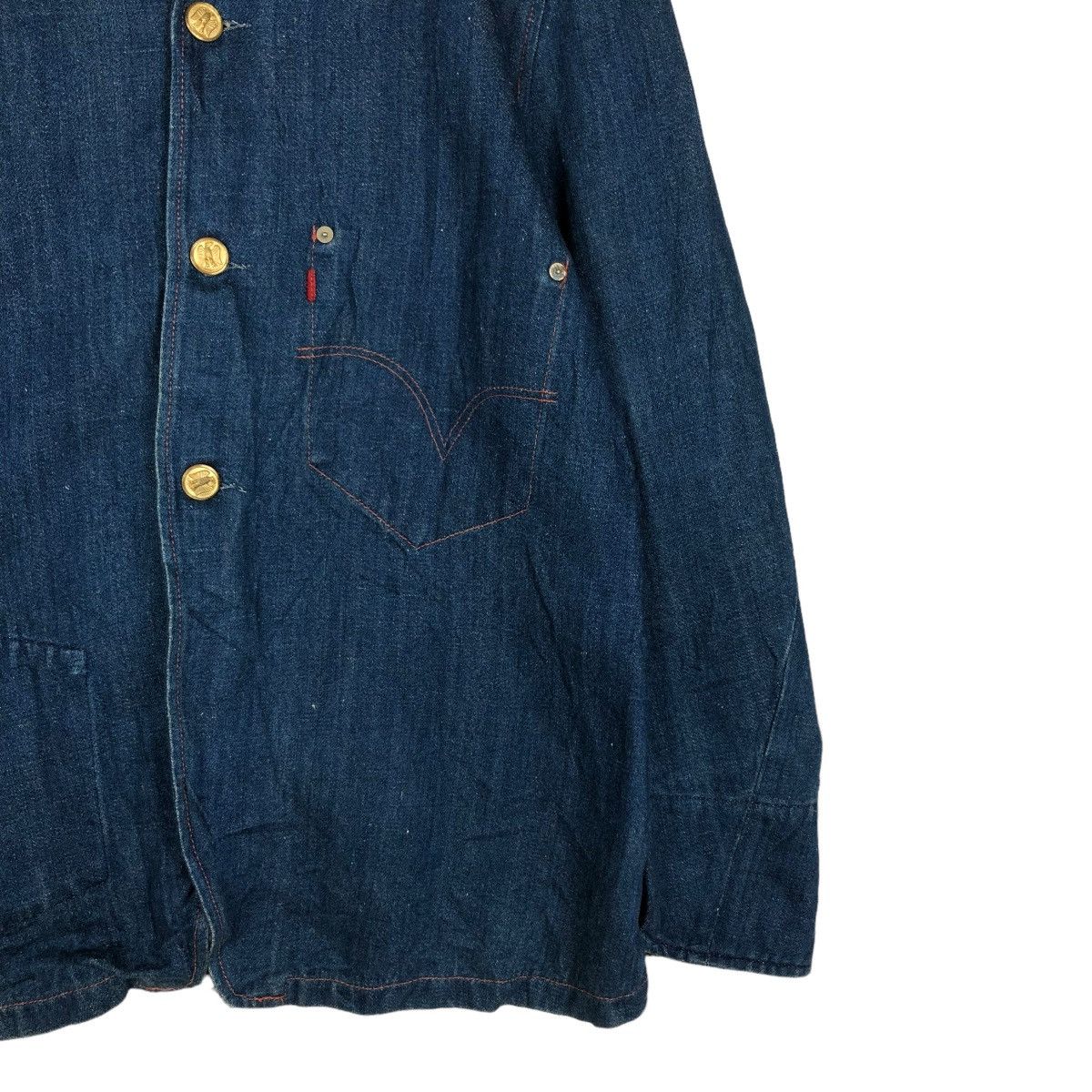 Levi's 🔥VINTAGE WORKER DENIM JACKET LEVI’S SINGLE POCKET Size US M / EU 48-50 / 2 - 7 Thumbnail