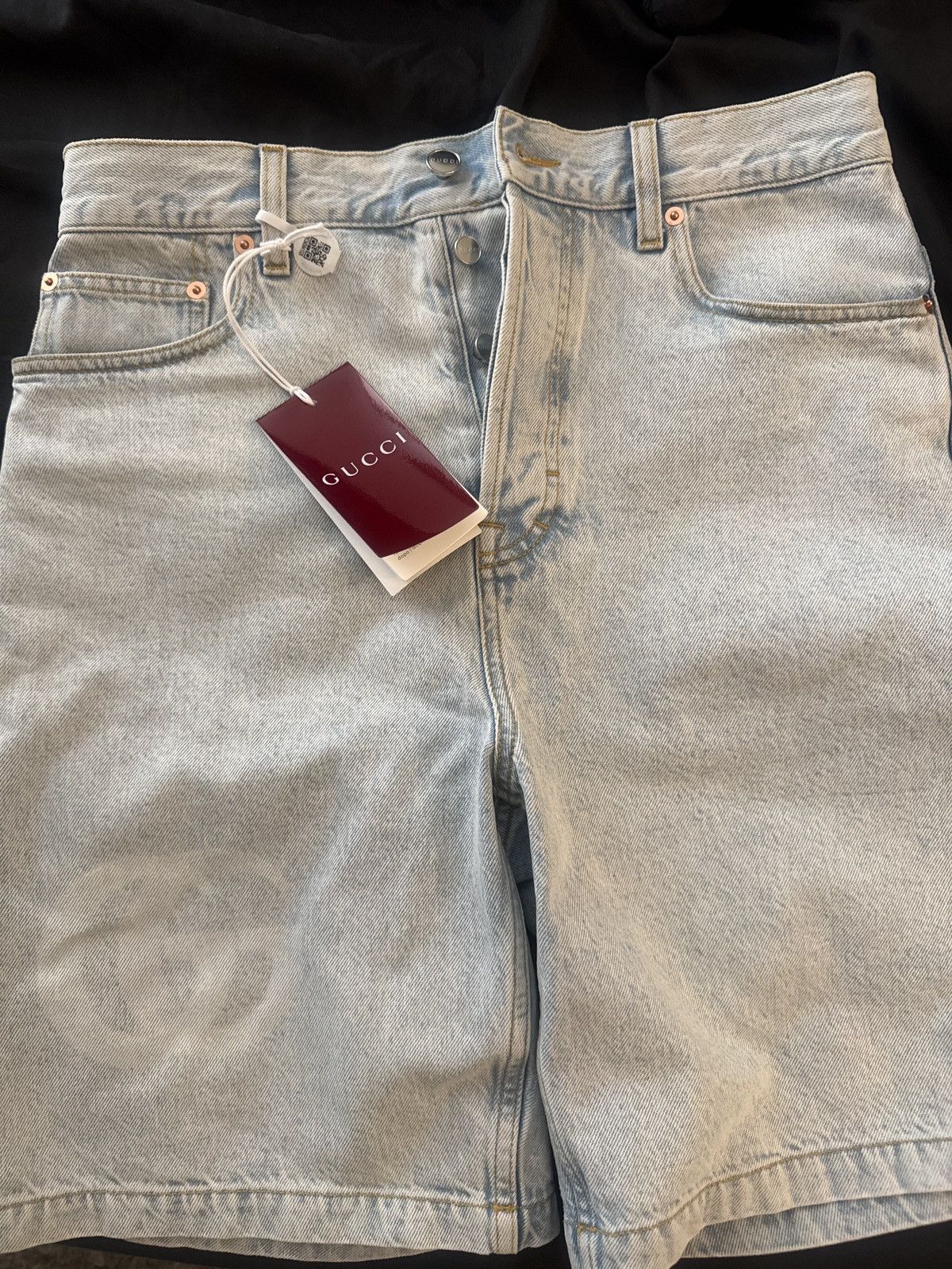 Gucci Gucci logo denim shorts Size US 29 - 16 Thumbnail
