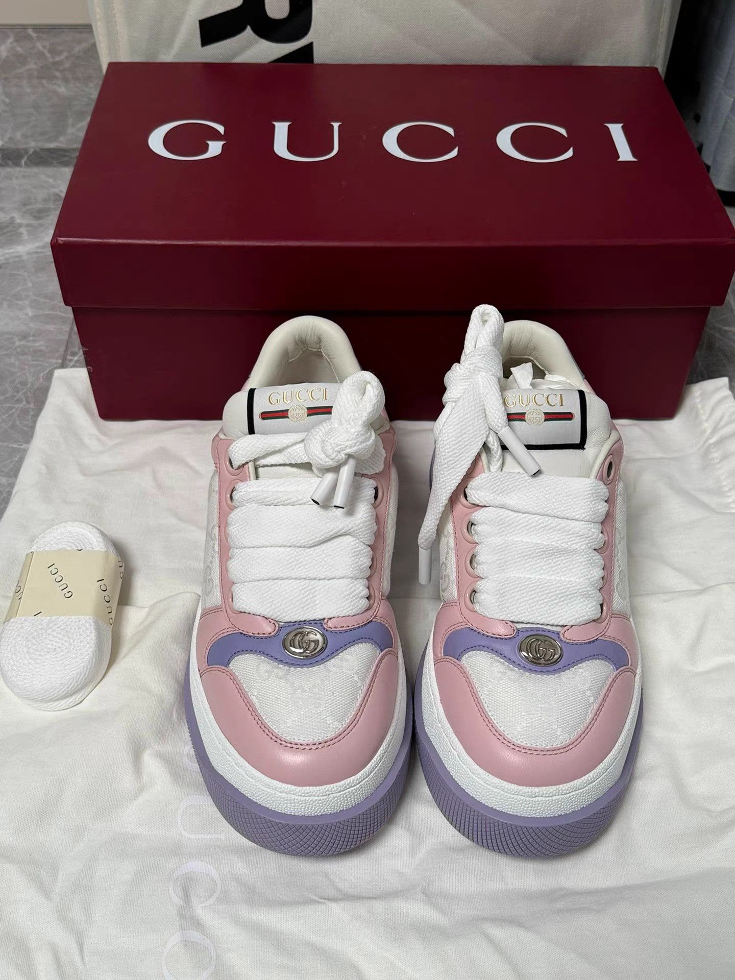 Gucci GUCCI Screener Platform Dirty Sneakers K6 Size US 6.5 / IT 36.5 - 2 Thumbnail