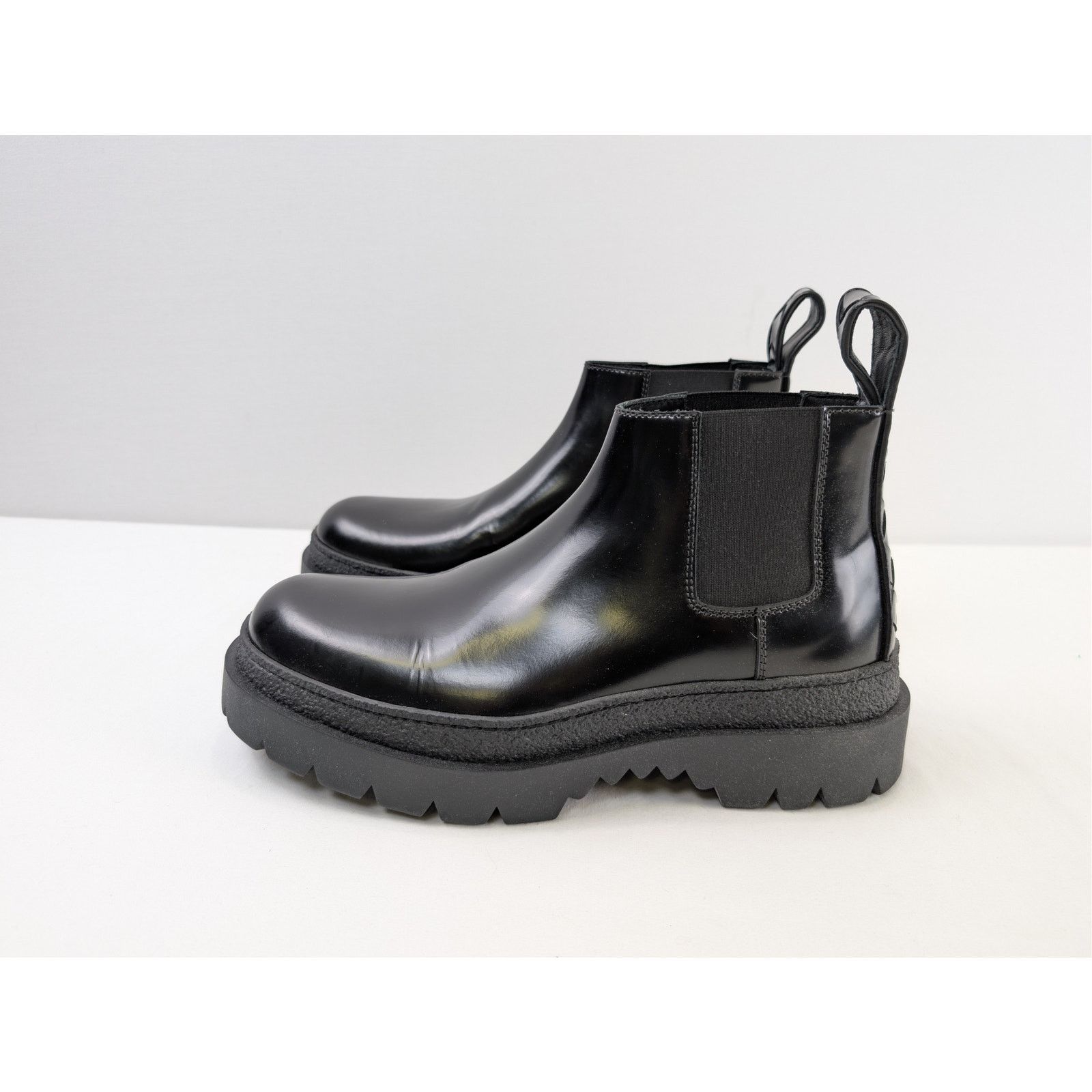 Bottega Veneta o1rshd1 Texas Calf Highway Ankle Boots in Black Size US 9 / EU 42 - 9 Thumbnail