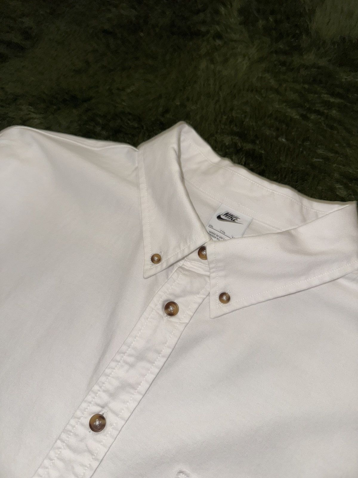 Nike [XXL] Nike Life Oxford Classic Fit Cotton Shirt White Size US XXL / EU 58 / 5 - 2 Thumbnail