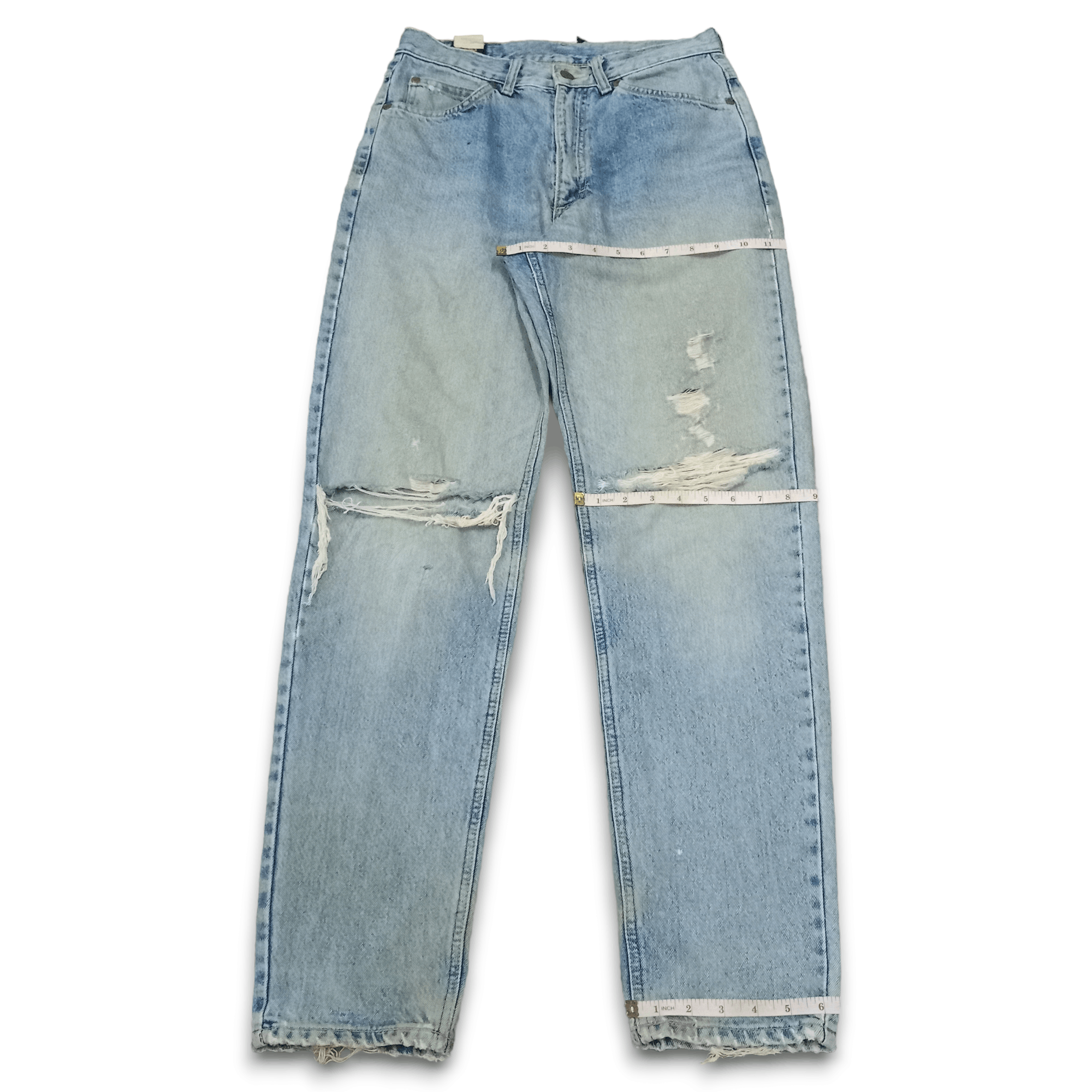 Lee Vintage Lee Riders Sanforized Faded Distressed Jeans 28x30 Size US 28 / EU 44 - 13 Thumbnail