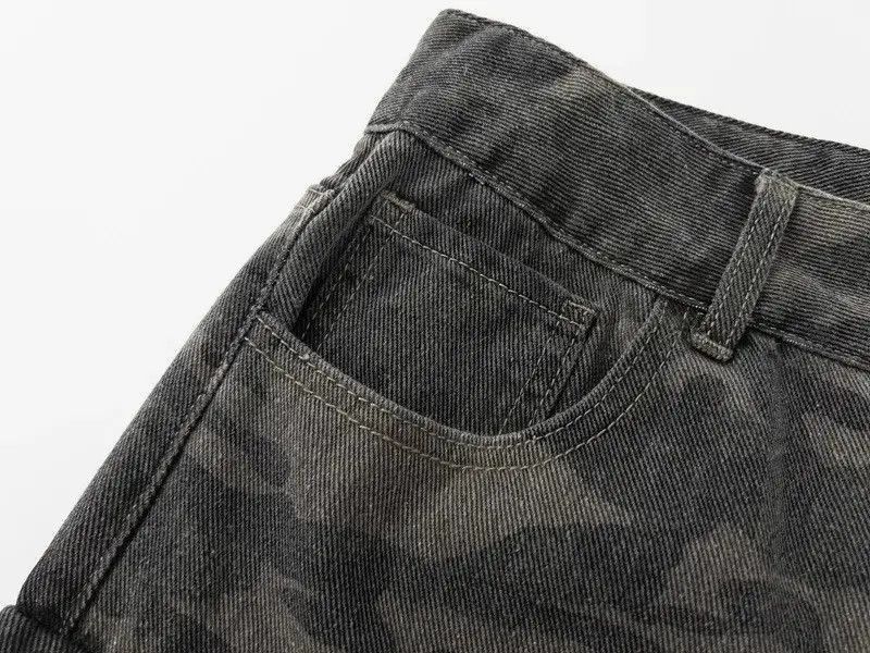 Japanese Brand Men Cargo Camouflage Pockets Denim Pants Size US 32 / EU 48 - 5 Thumbnail