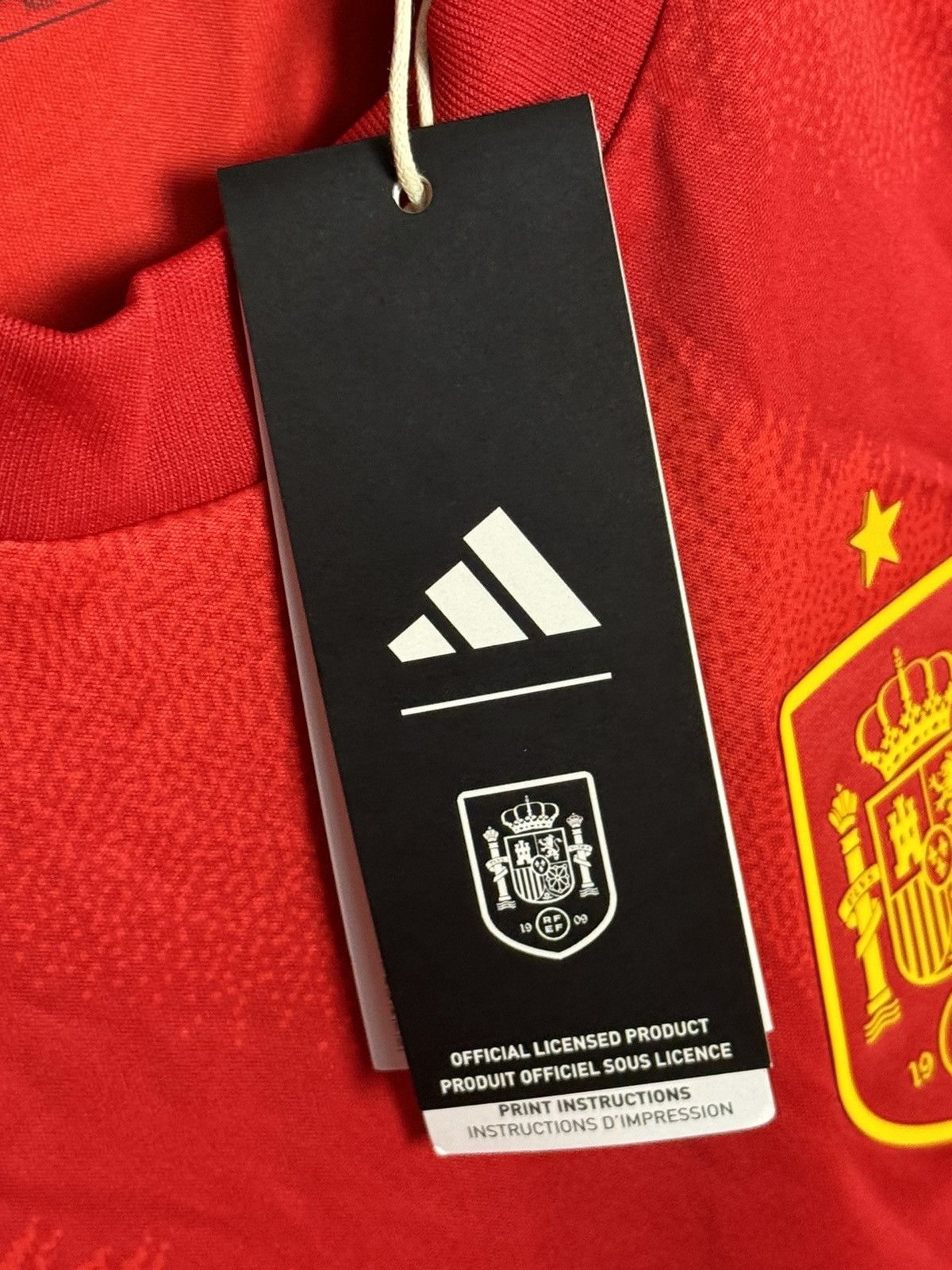 Adidas KIDS New Spain National Team 2024 Home Football Jersey Size US S / EU 44-46 / 1 - 9 Thumbnail
