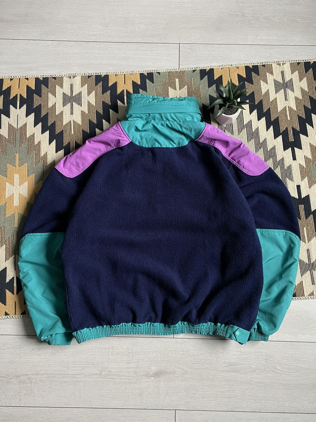 Vintage Vintage Salewa Polartec Zip Nylon Fleece Jacket Gorpcore Size US XL / EU 56 / 4 - 8 Thumbnail