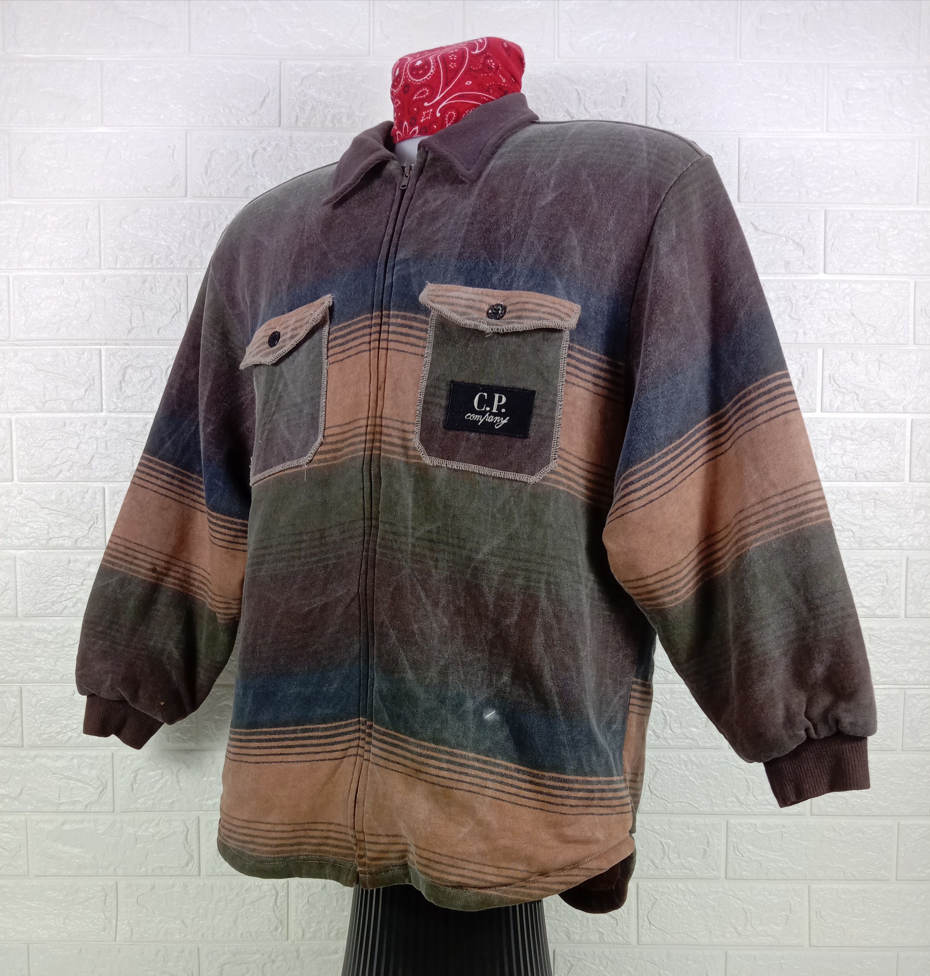 C.P. Company Vintage C.P. Company Striped Jacket Size US L / EU 52-54 / 3 - 3 Thumbnail