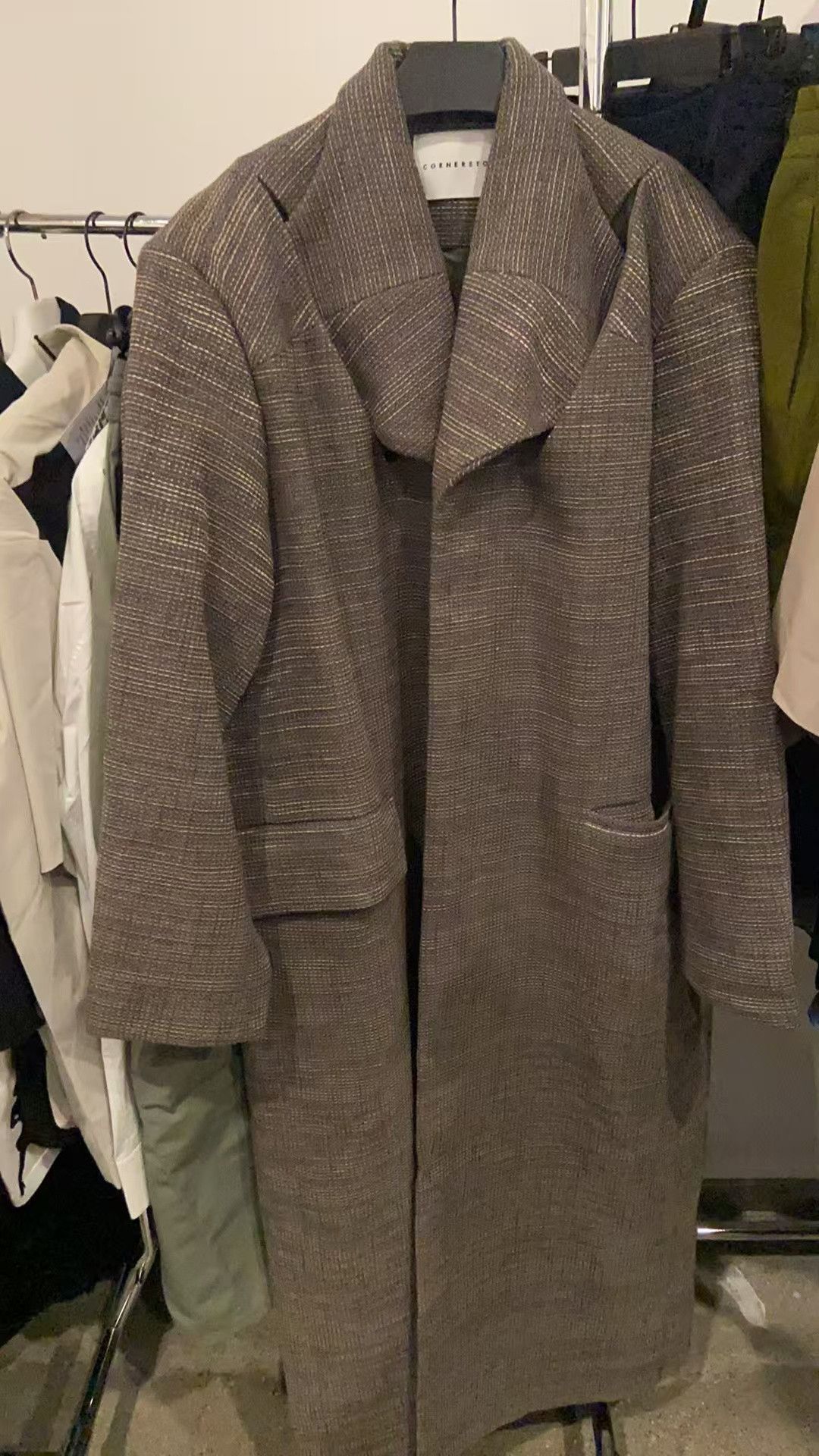 Corter Leather Cornerstone houndstooth coat trench coat Size US S / EU 44-46 / 1 - 1 Thumbnail