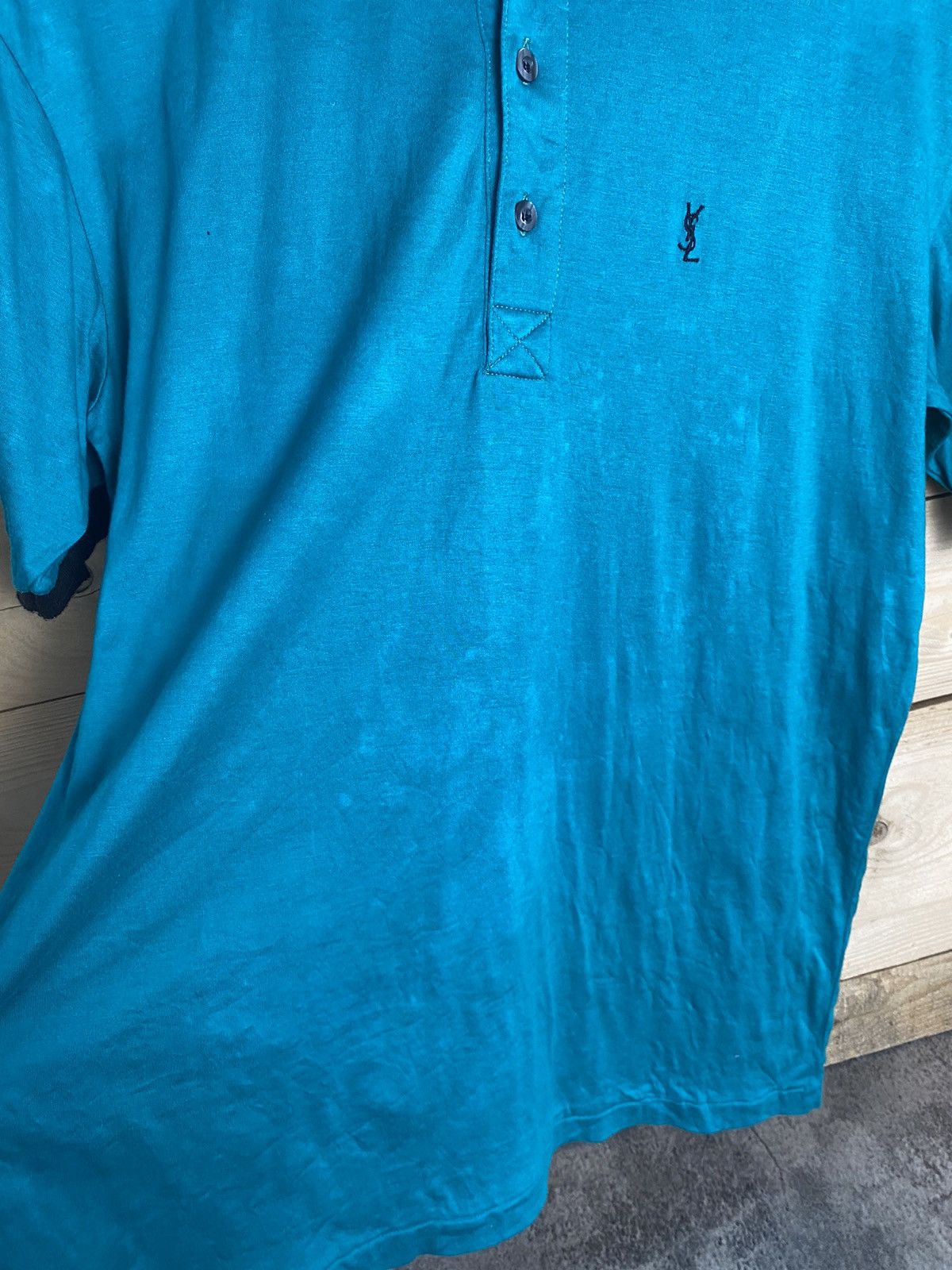Japanese Brand × Vintage × Yves Saint Laurent Ysl Polo tshirt Size US M / EU 48-50 / 2 - 5 Thumbnail