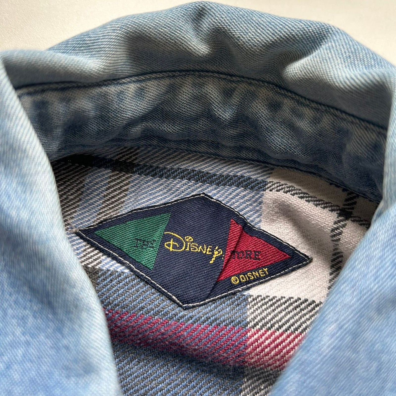 Disney × Mickey Mouse × Vintage Vintage 1990s Mickey Mouse Disney Plaid Button Up Shirt Rare Size US M / EU 48-50 / 2 - 7 Thumbnail