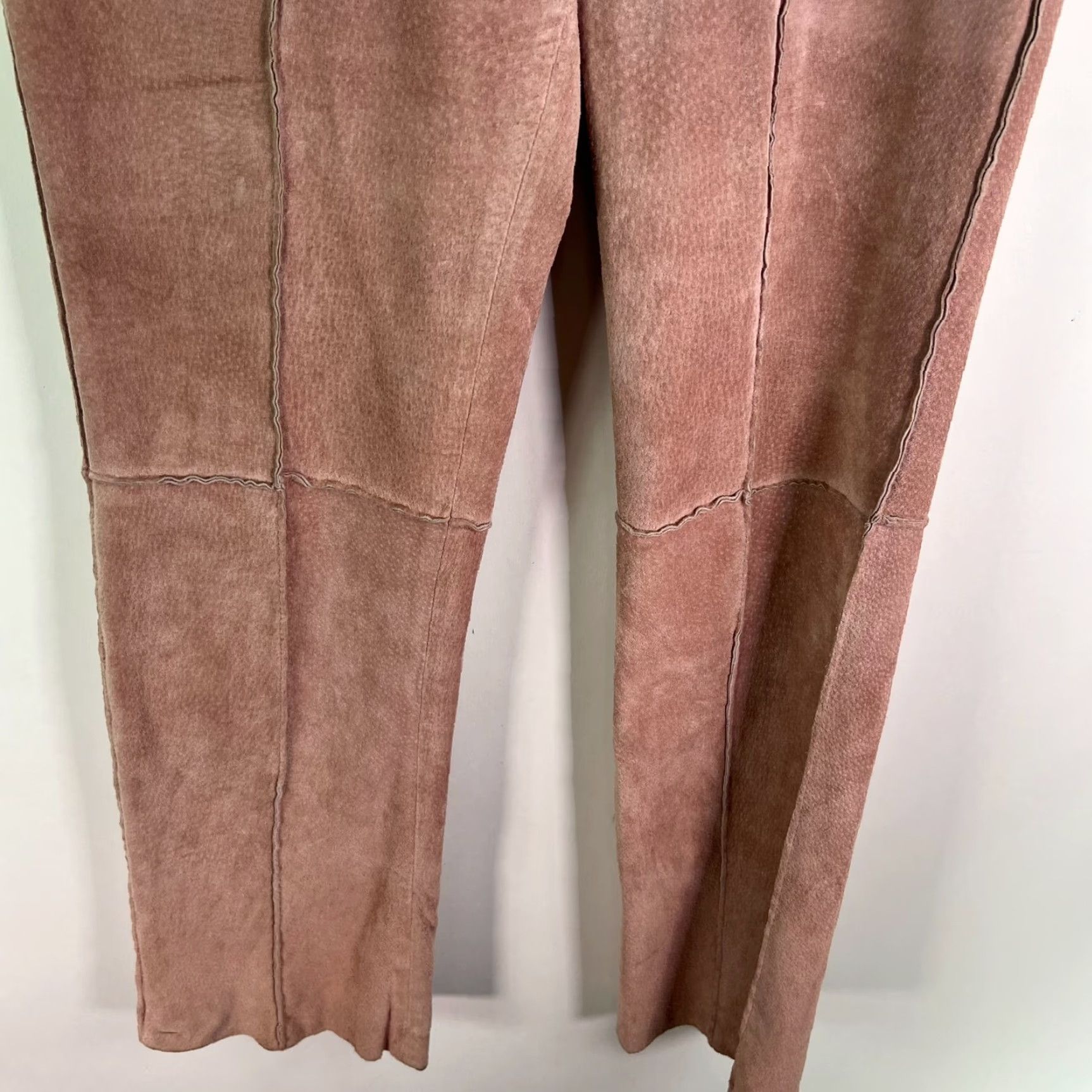 Vintage VINTAGE Metrostyle Leather Pants Womens Size 6 Pink 30X30 Retro Biker Size 28" / US 6 / IT 42 - 4 Thumbnail