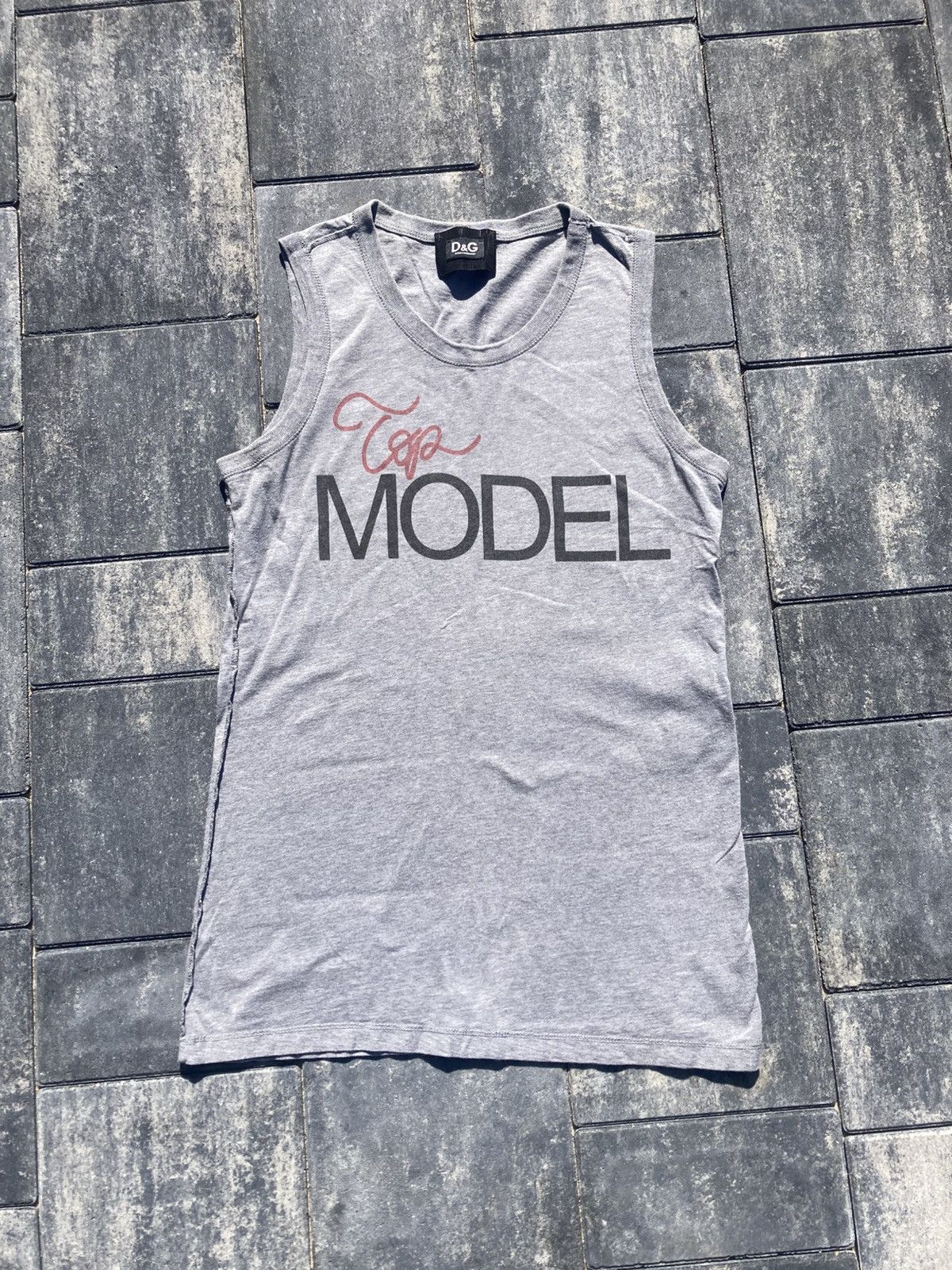 Dolce & Gabbana Vintage Dolce & Gabanna Top Model Grey Top y2k swag opium Size S / US 4 / IT 40 - 1 Thumbnail
