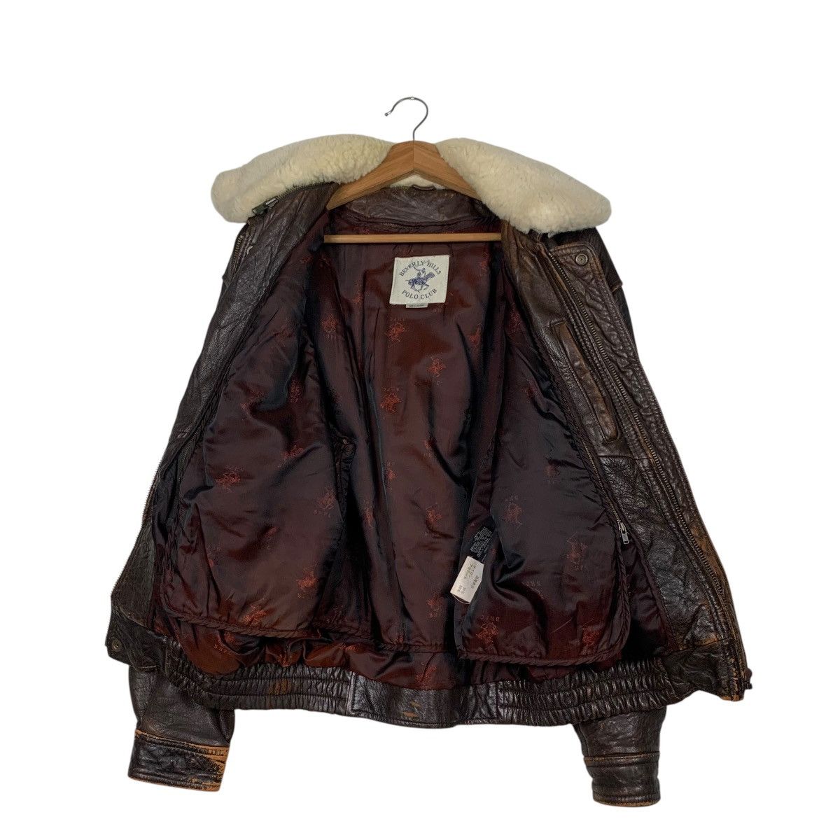 Beverly Hills Polo Club Vintage BEVERLY HILLS POLO CLUB A2 Leather Jacket #2354-C105 Size US M / EU 48-50 / 2 - 11 Thumbnail